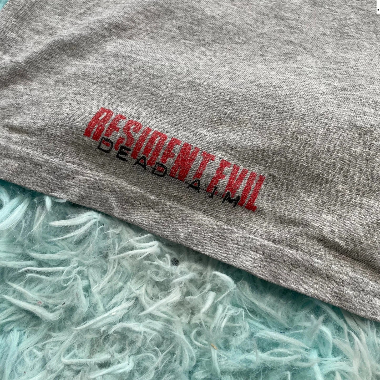 Vintage Grey 2003 Resident Evil Dead Aim Promo T Shirt - Medium