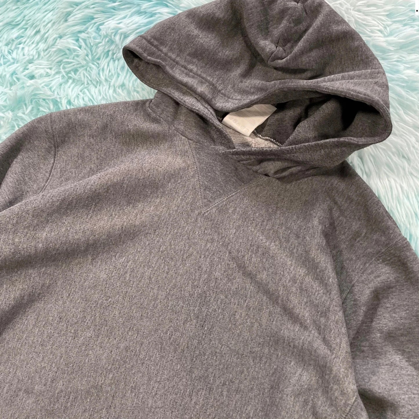 Vintage Grey Carhartt Hoodie Blank Plain - Large
