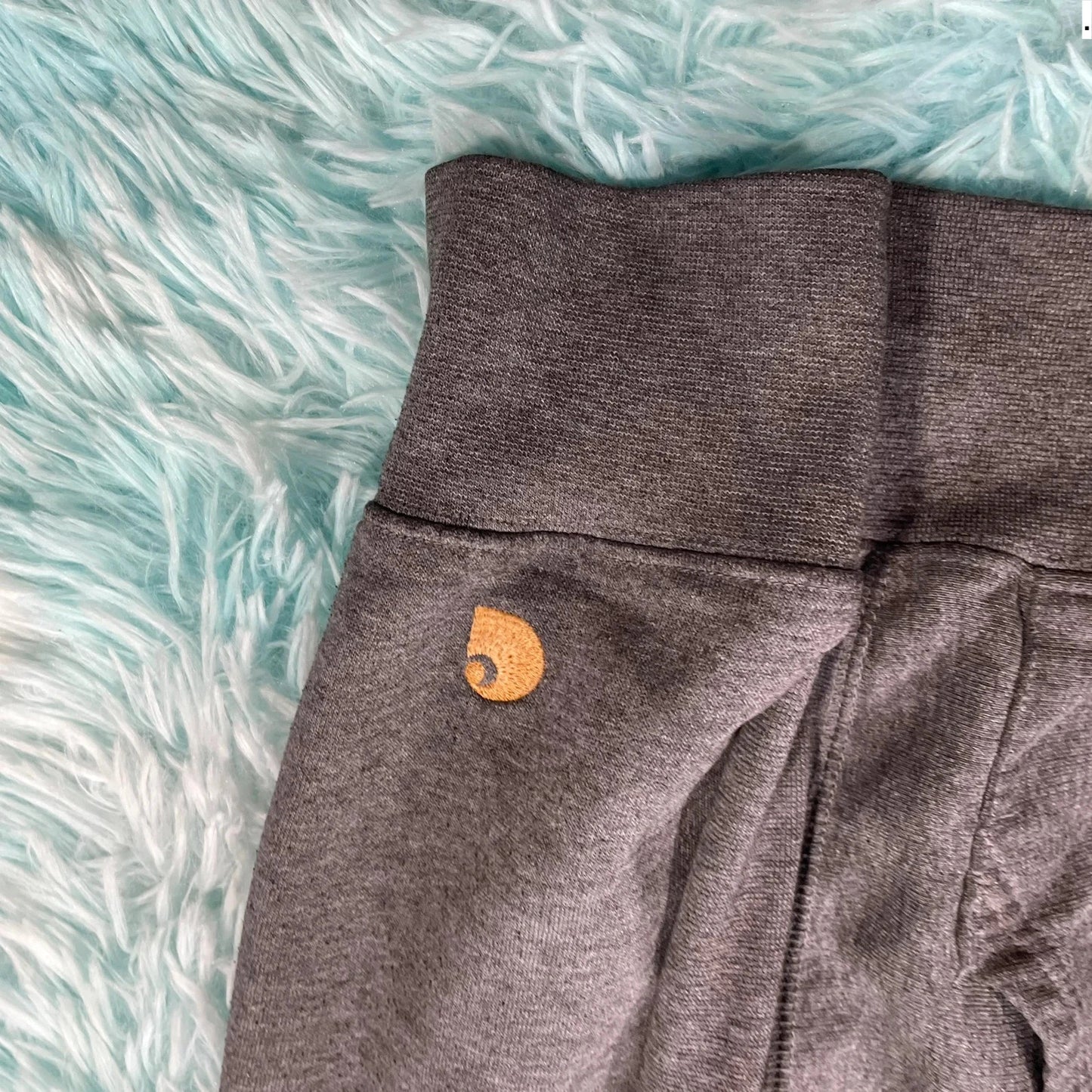 Vintage Grey Carhartt Hoodie Blank Plain - Large