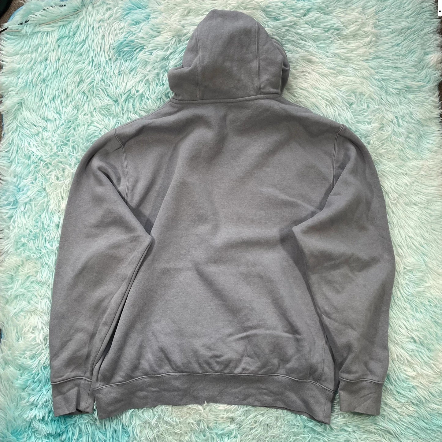 Ocean Blue Nike Hoodie Plain - Large