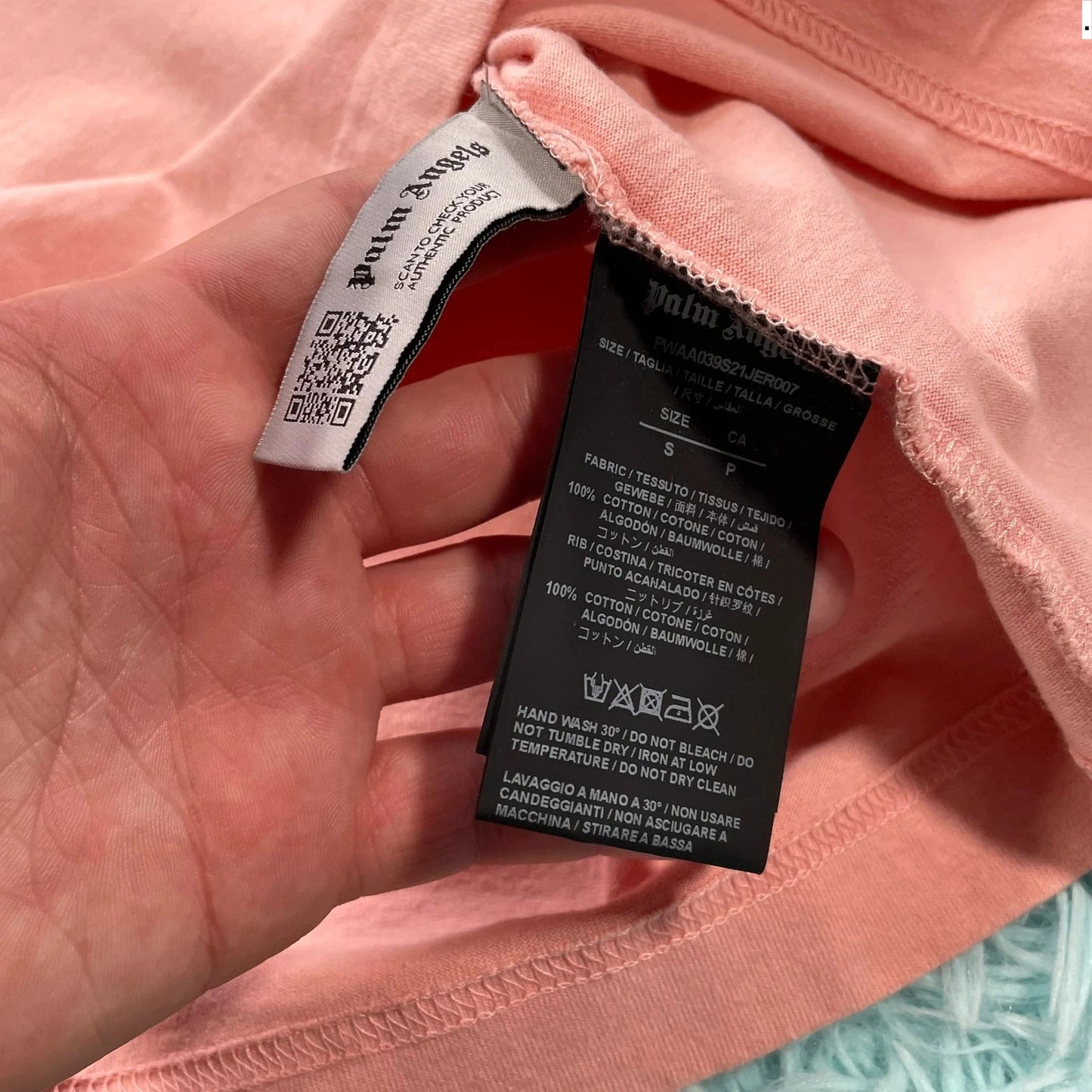 Coral Peach Palm Angels T Shirt - Small