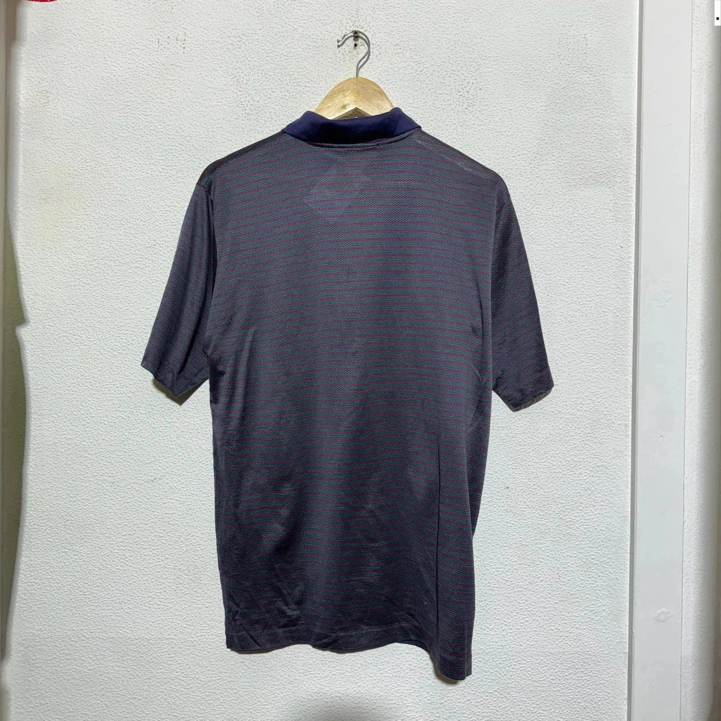 Vintage 80s Patterned Christian Dior Polo Shirt - Medium