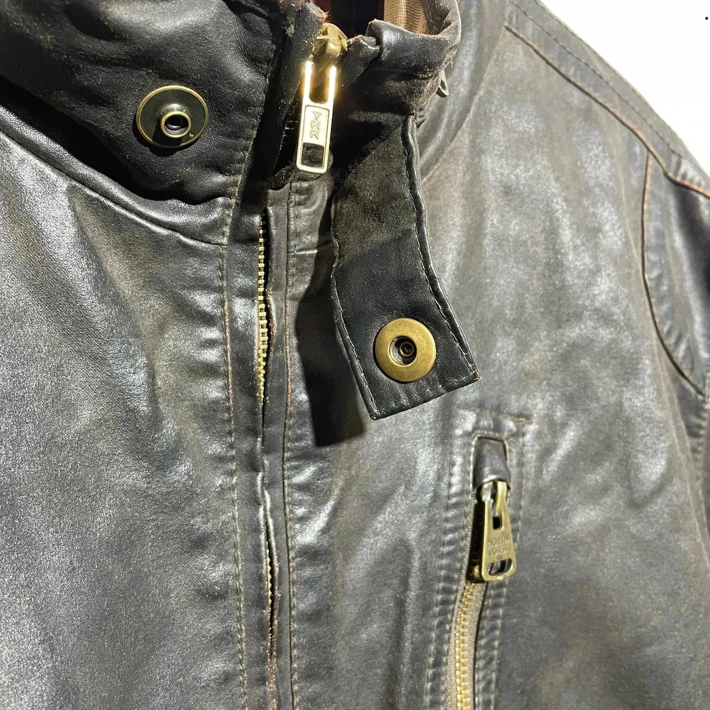 Vintage Brown Leather Jacket North Coast - XL
