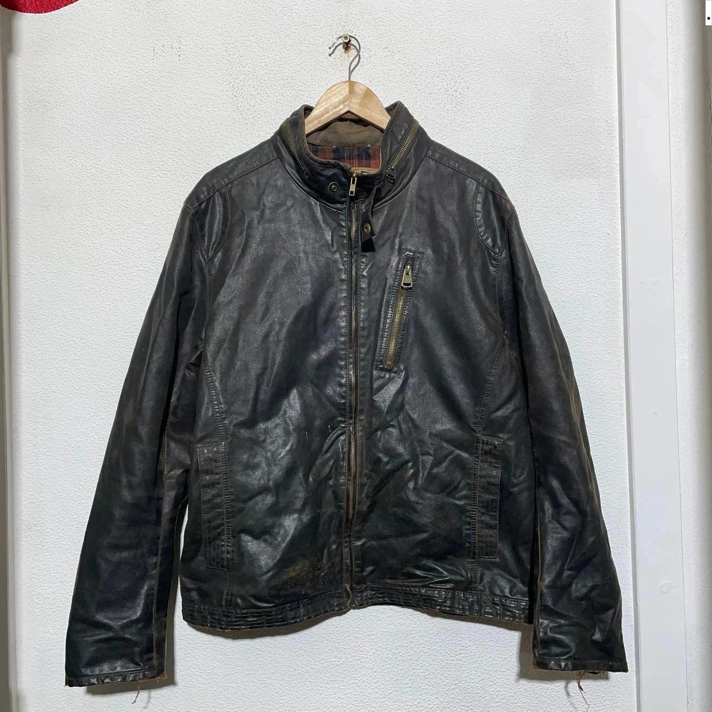 Vintage Brown Leather Jacket North Coast - XL