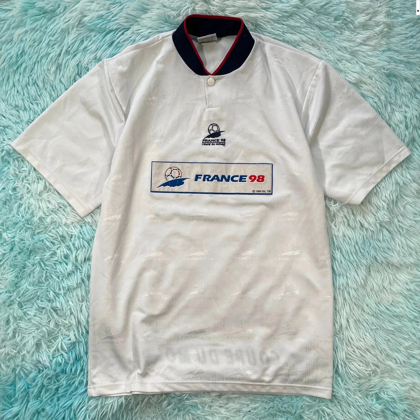 Vintage 90s France 98 World Cup Shirt - Medium