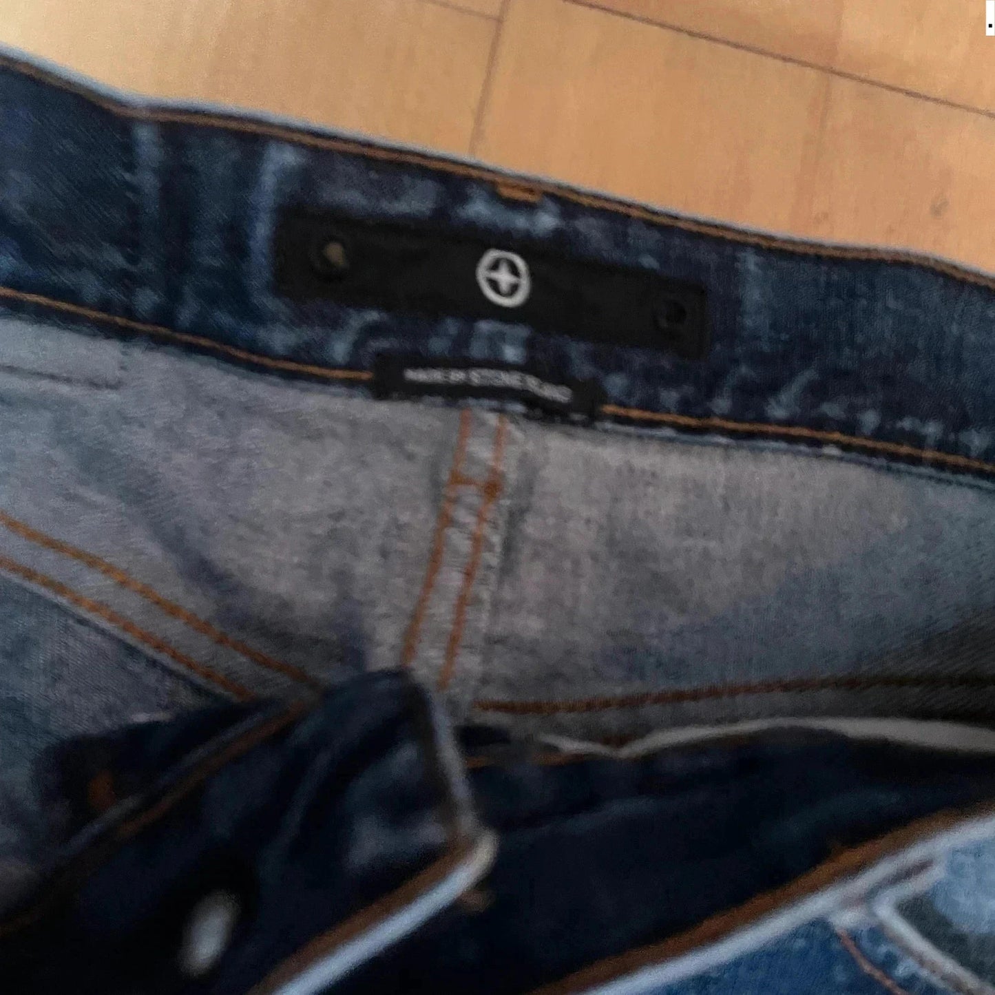 Vintage 00s Blue Stone Island Jeans Straight Leg - 34W 32L