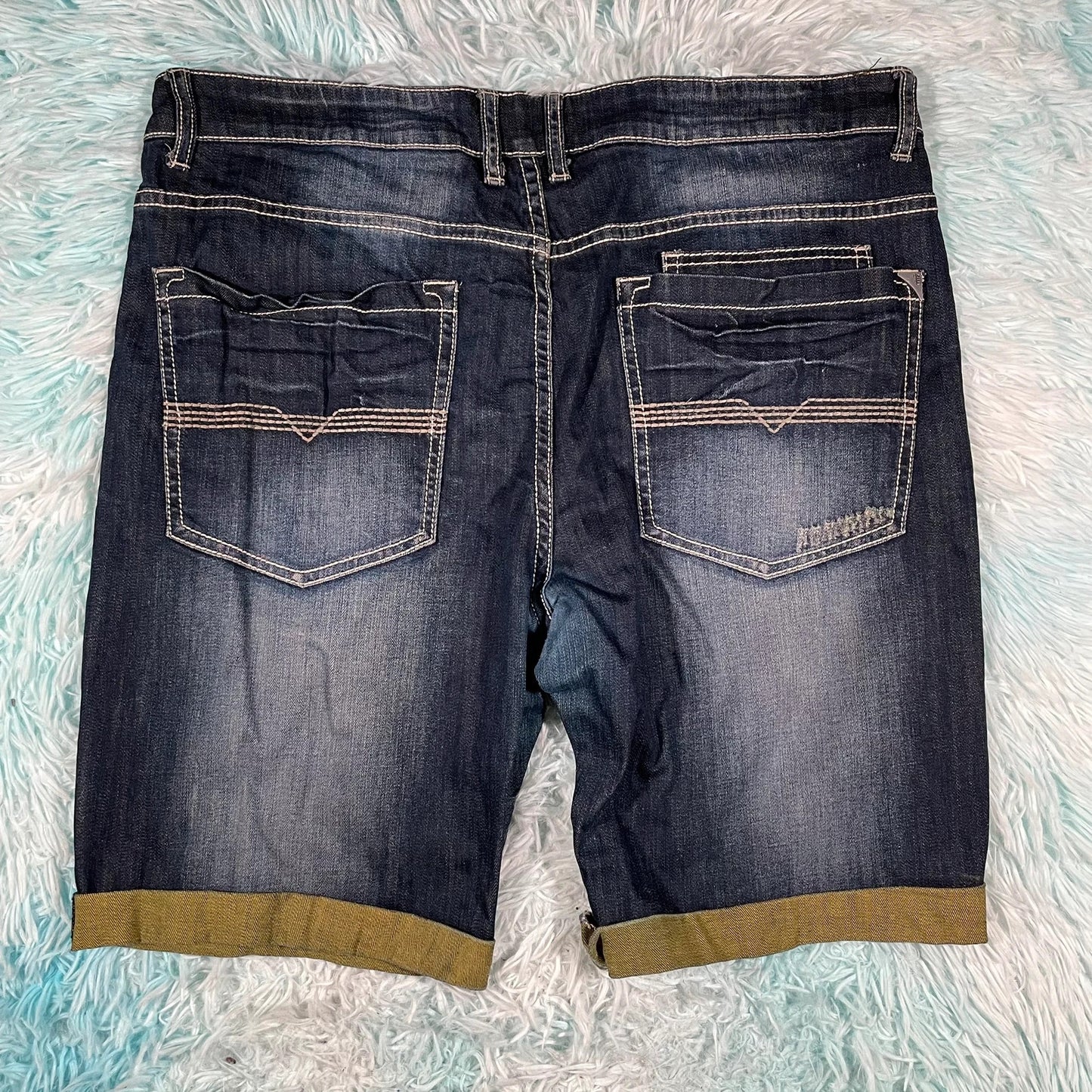 Blue Denim Jean Shorts Jorts - 40W
