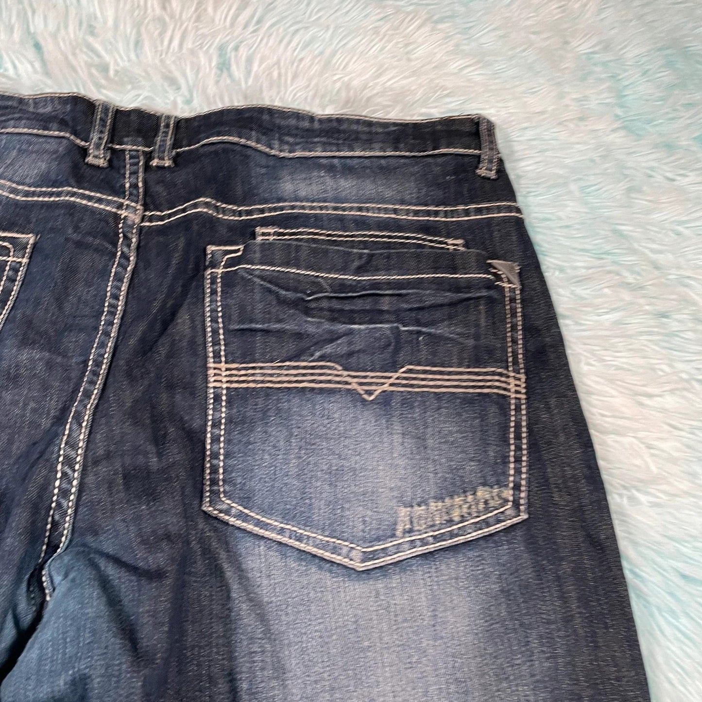 Blue Denim Jean Shorts Jorts - 40W