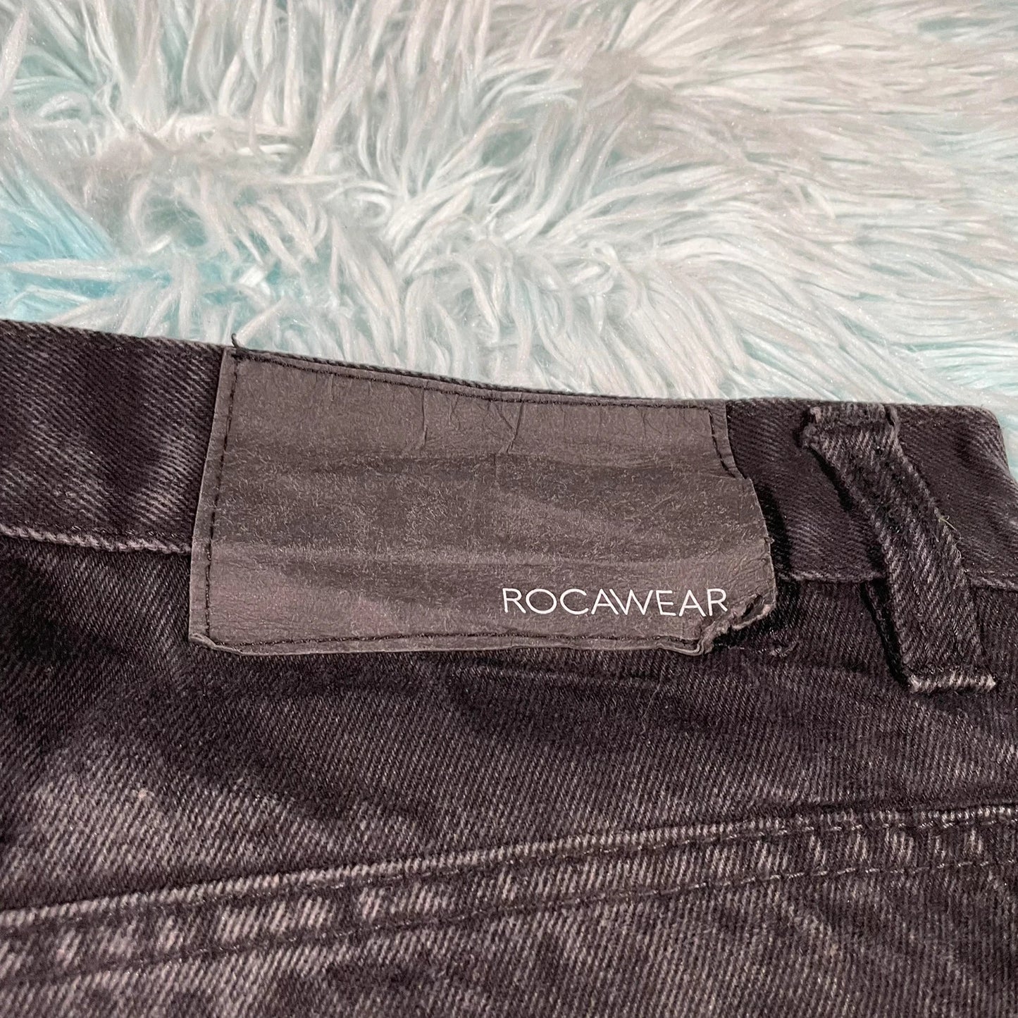 Vintage 90s Black Rocawear Jean Shorts Jorts - 38W