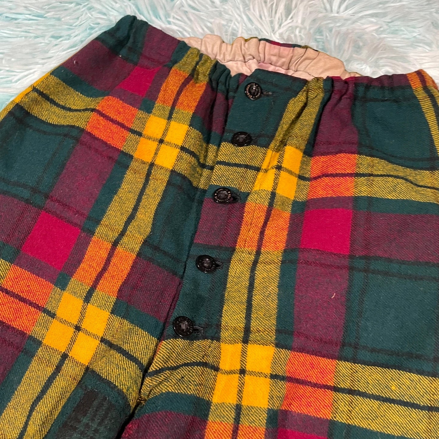 Vintage 70s Tartan Scottish Shorts Cruickshank - Size 8