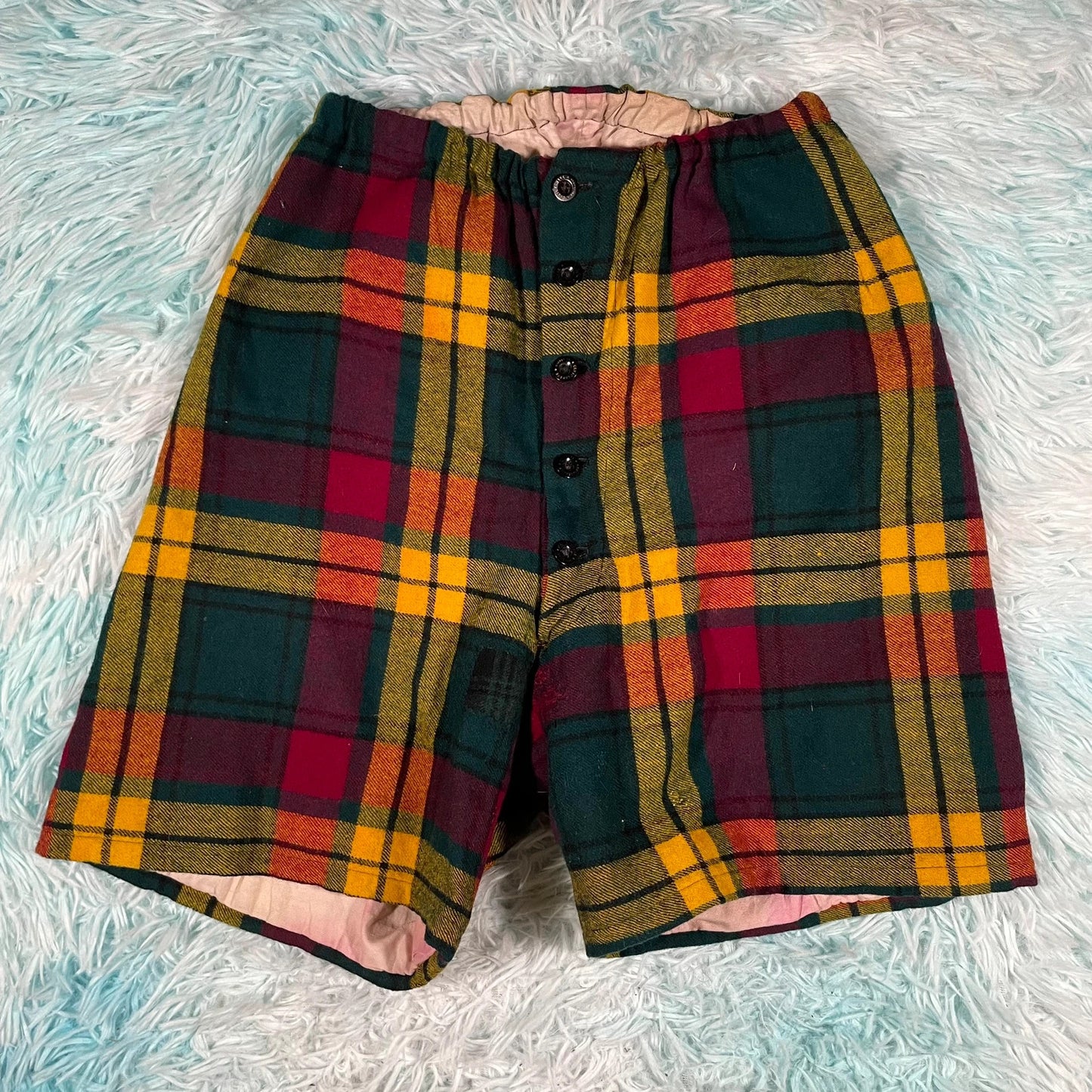 Vintage 70s Tartan Scottish Shorts Cruickshank - Size 8