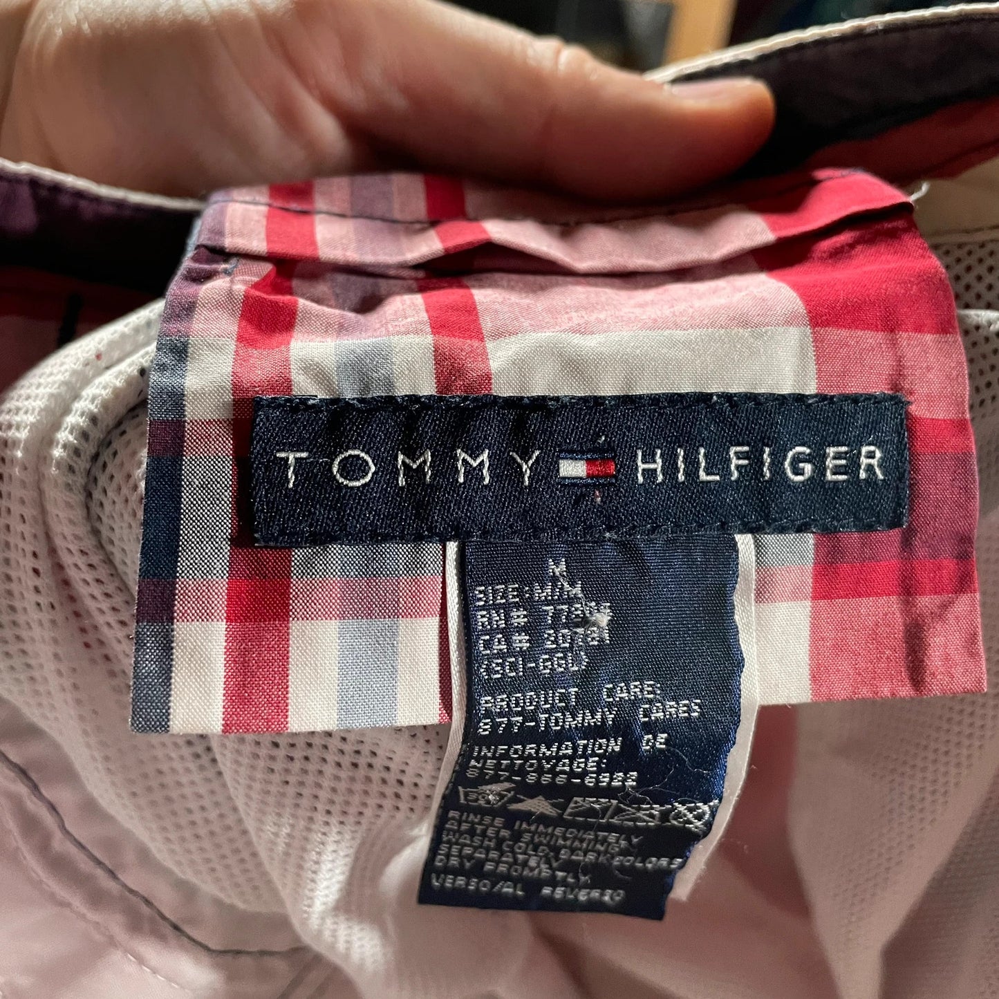 Chequered Tommy Hilfiger Swim Shorts - Medium