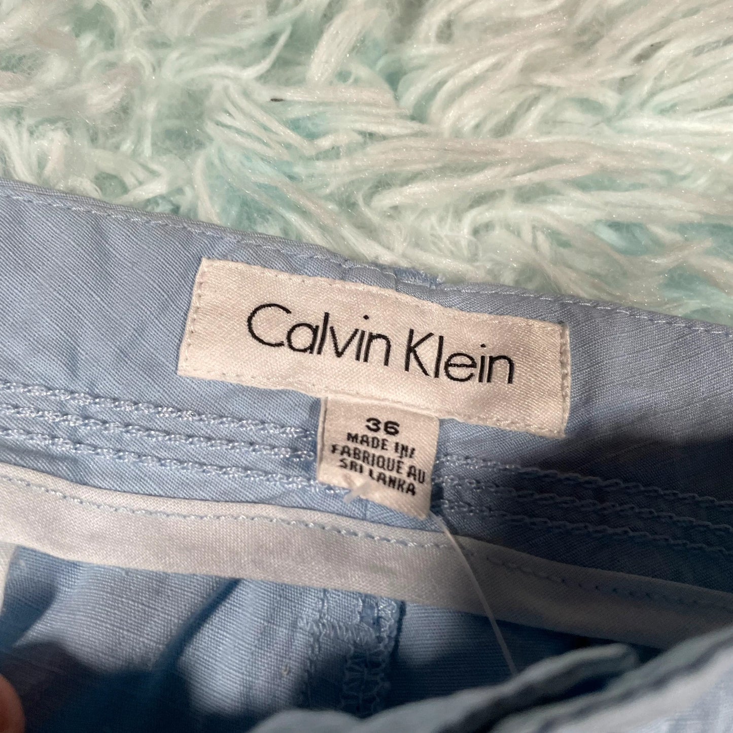 Light Blue Calvin Klein Golf Shorts - 36W