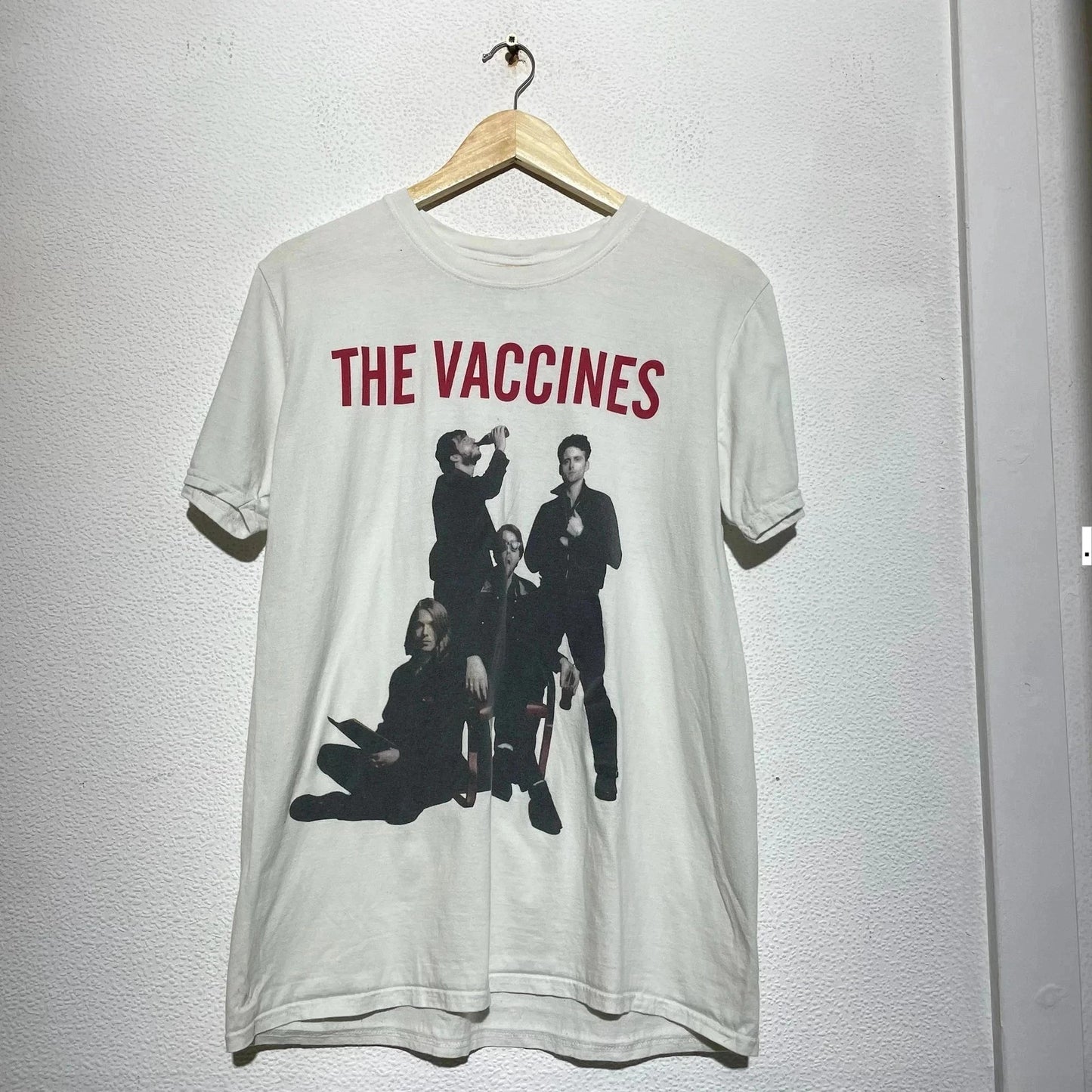 White The Vaccines Band T Shirt - Large