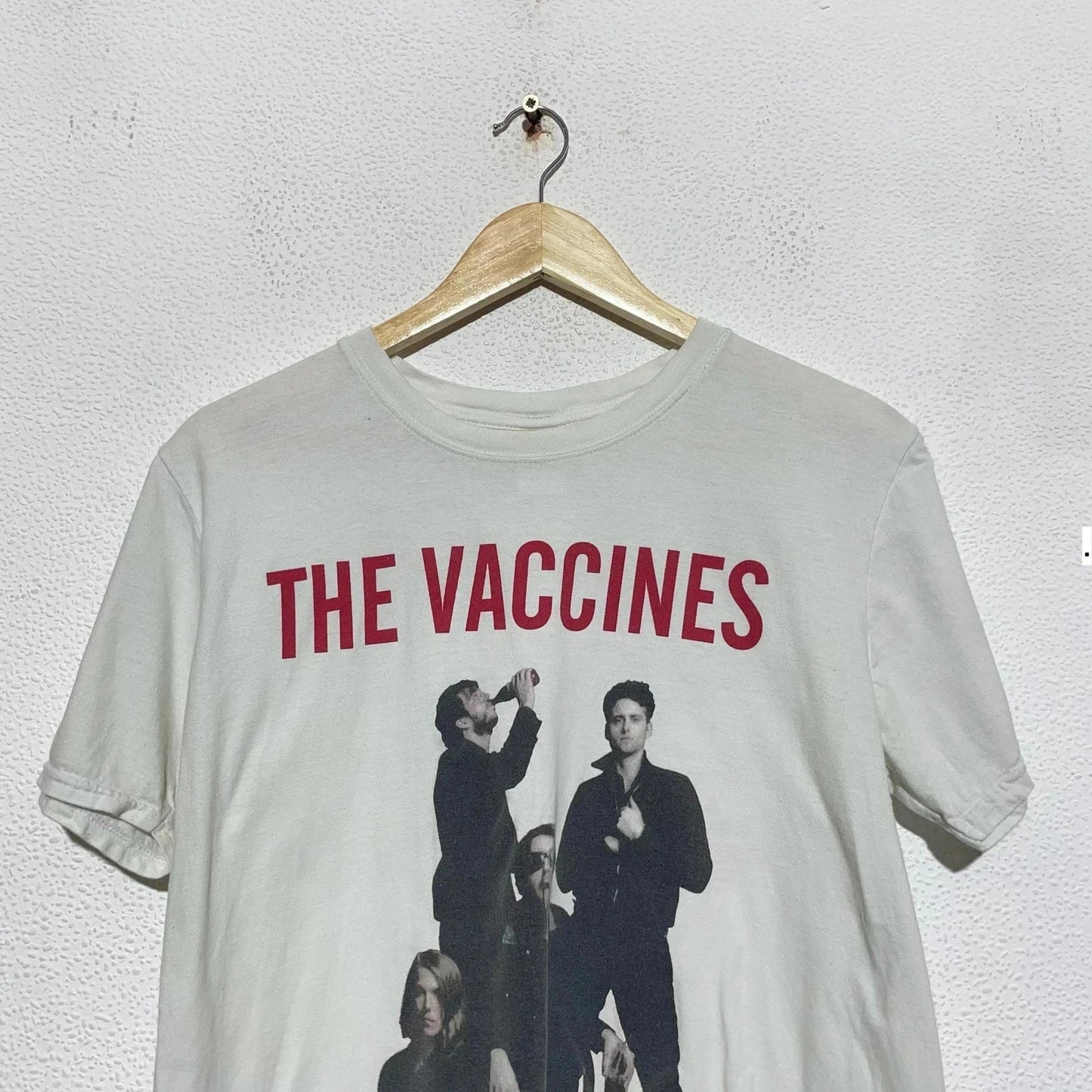 White The Vaccines Band T Shirt - Large