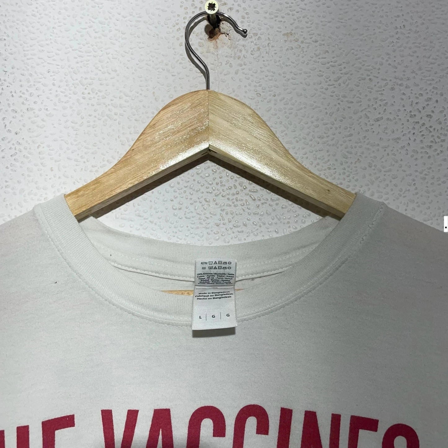 White The Vaccines Band T Shirt - Large