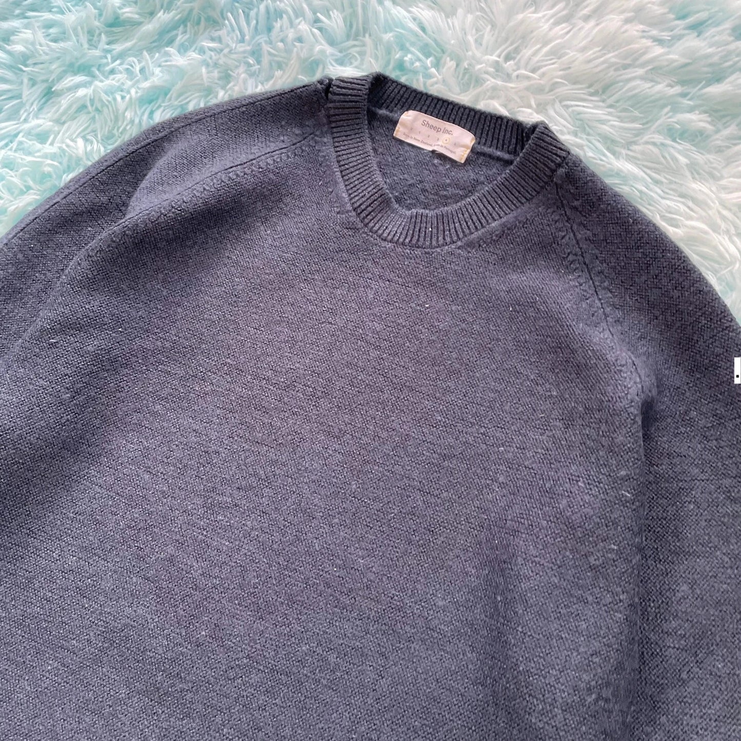 Navy Sheep Inc Knitted Jumper - Large