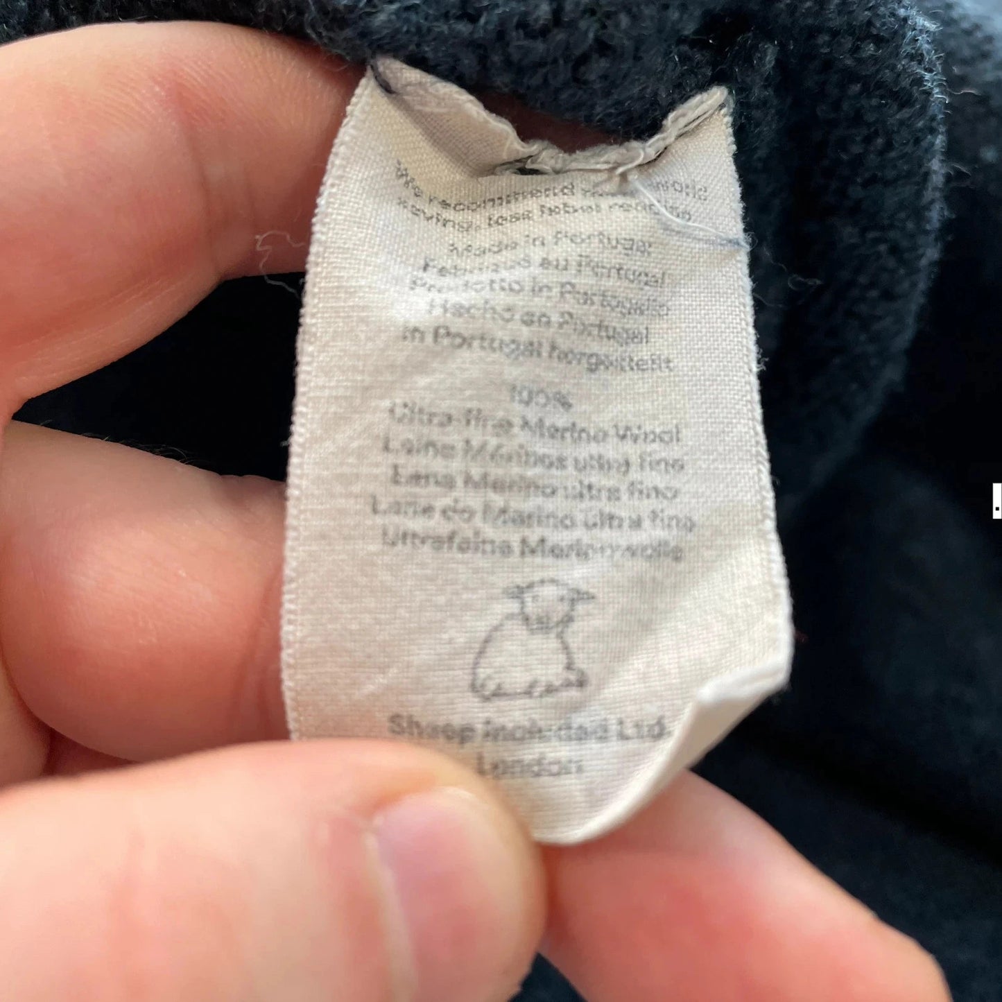 Navy Sheep Inc Knitted Jumper - Large