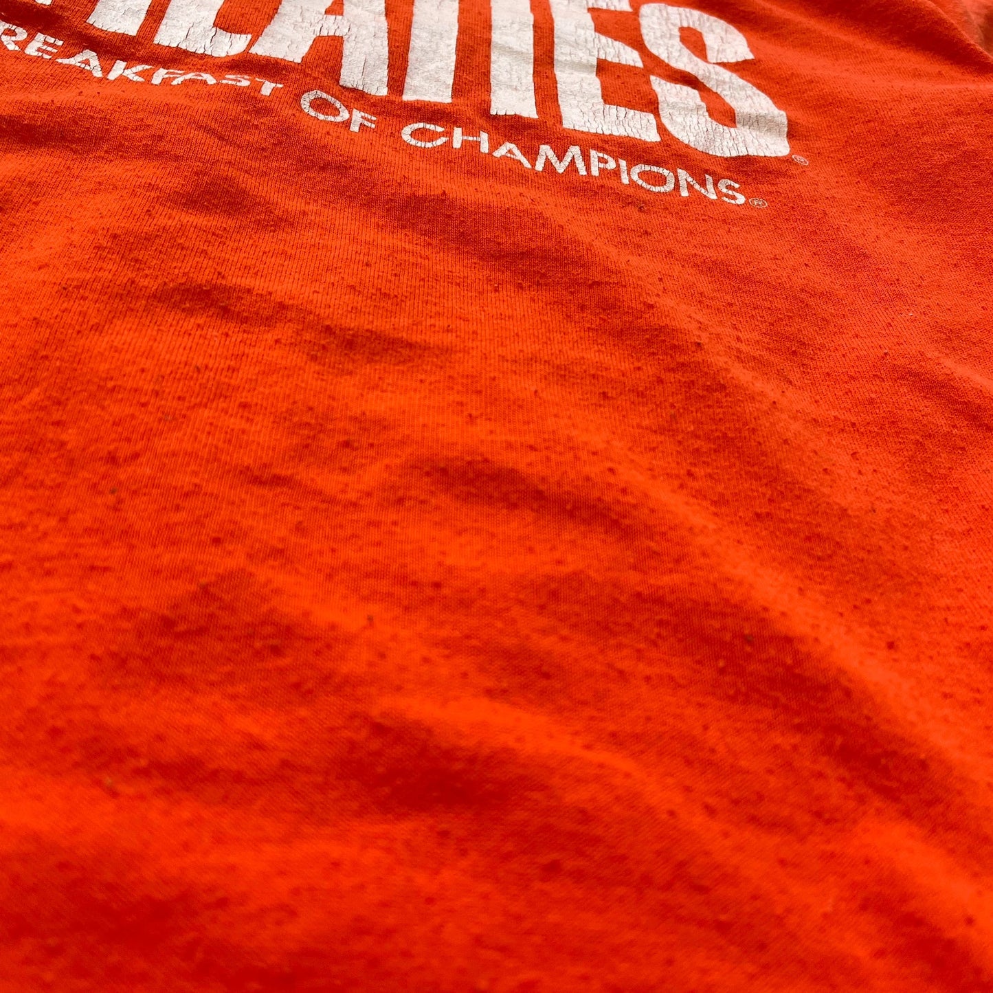Vintage 90s Orange Wheaties Cereal Graphic T Shirt - Large