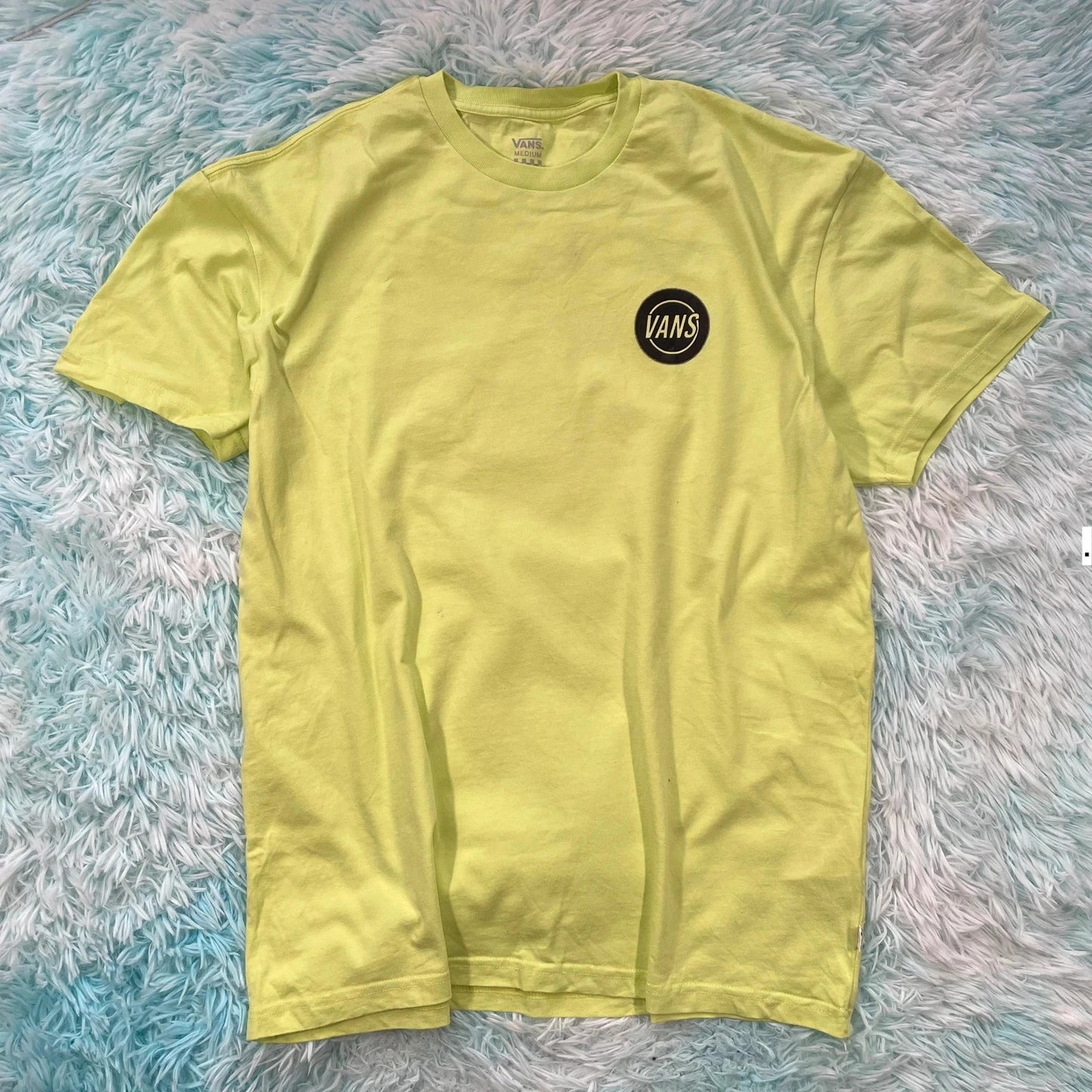 Lime Green Vans Graphic T Shirt - Medium