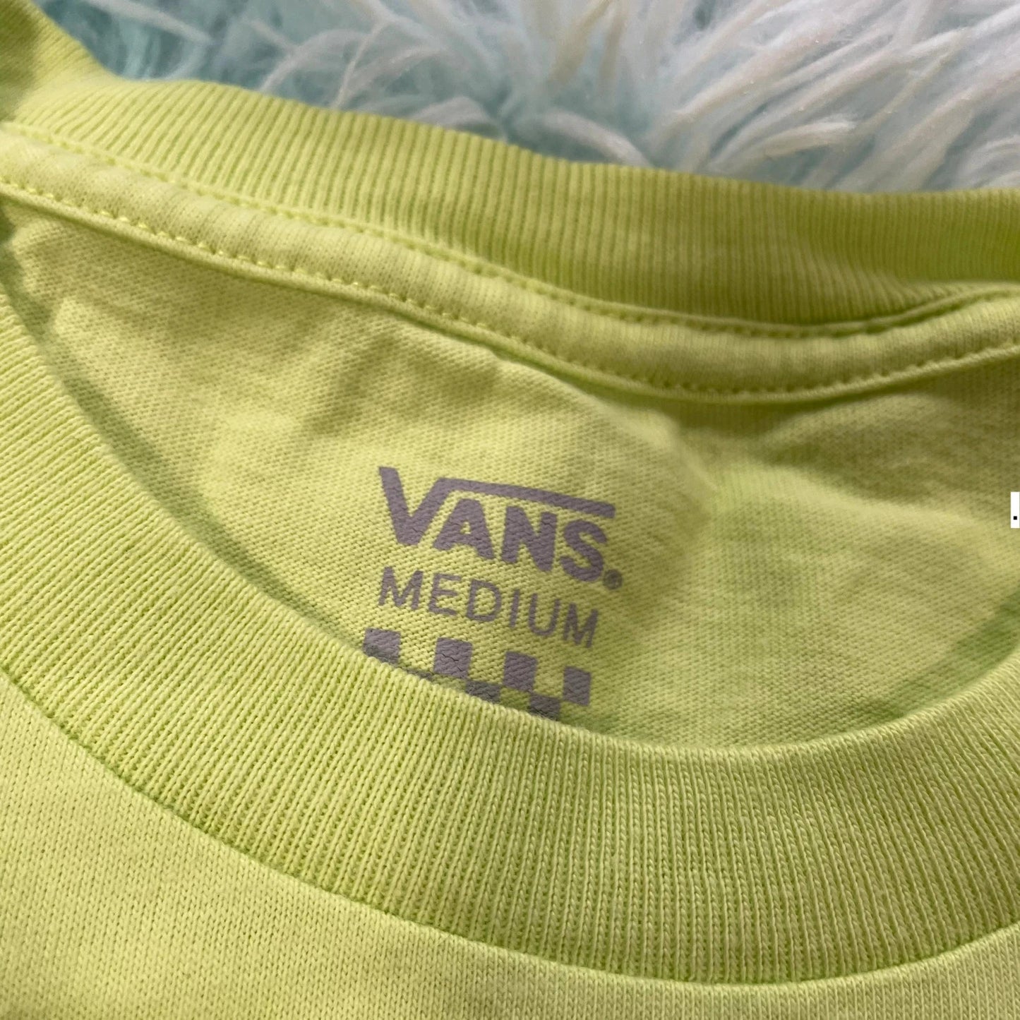 Lime Green Vans Graphic T Shirt - Medium