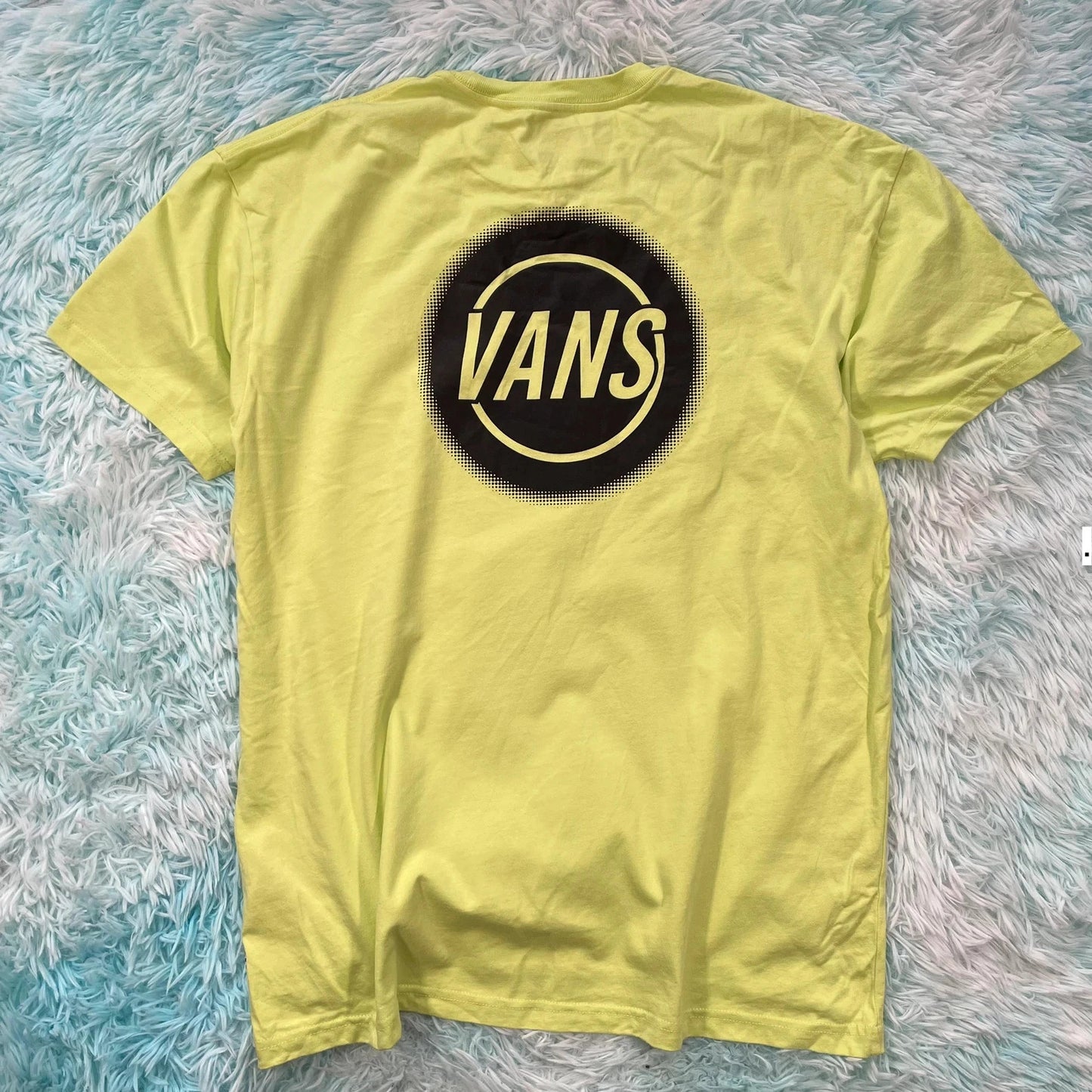 Lime Green Vans Graphic T Shirt - Medium
