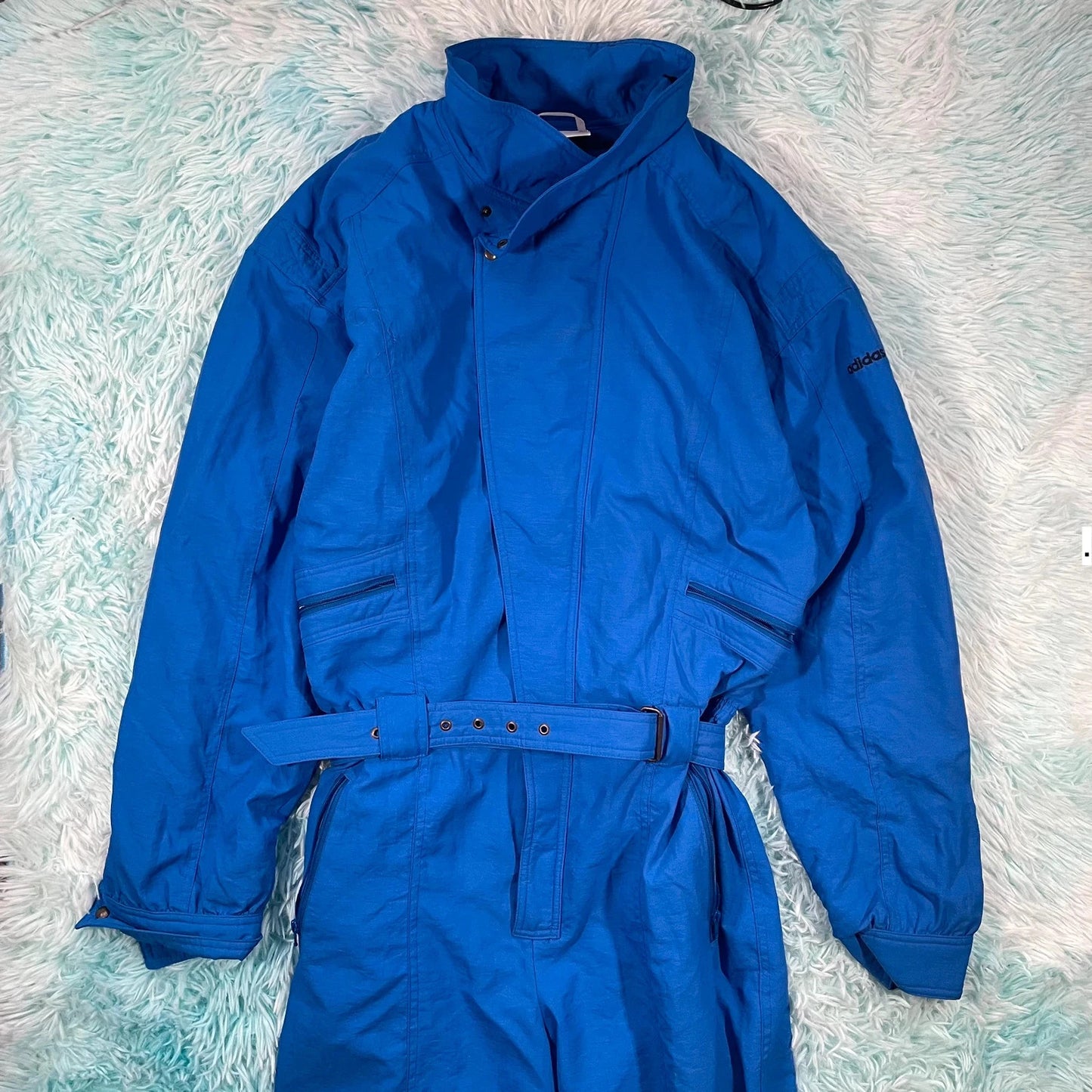 Vintage 90s Blue Adidas Full Ski Suit - Medium
