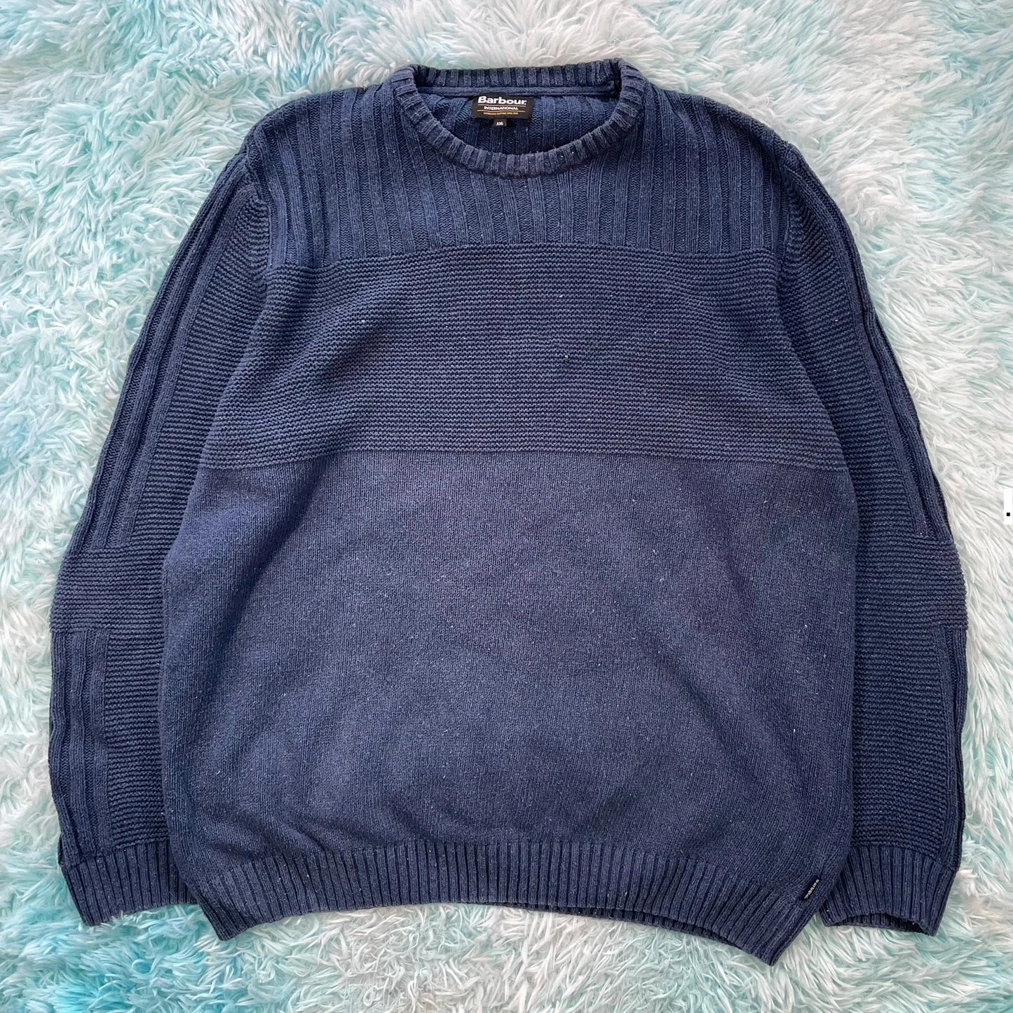 Blue Barbour Knitted Jumper - XXL