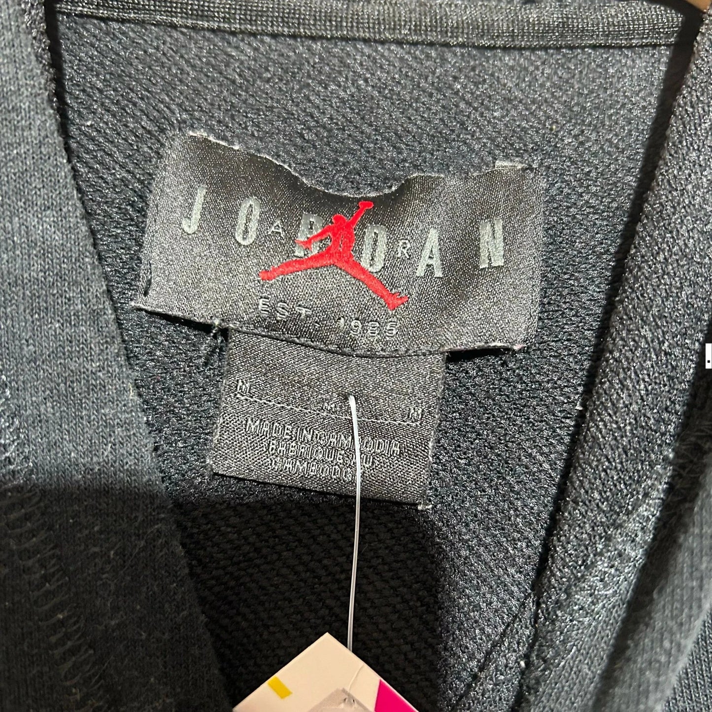 Black Jordan Hoodie Graphic - Medium