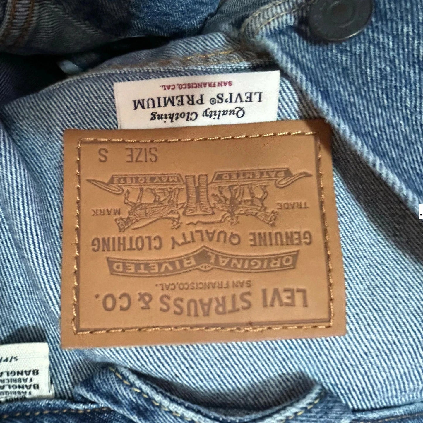 Blue Levi’s Premium Denim Jacket - Small