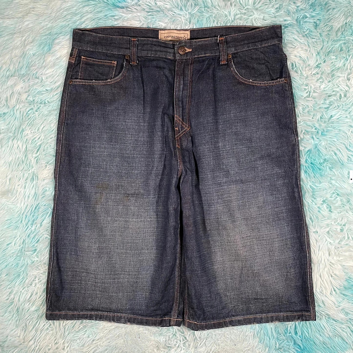 Vintage 00s Blue Jean Shorts Denim Jorts - 38W