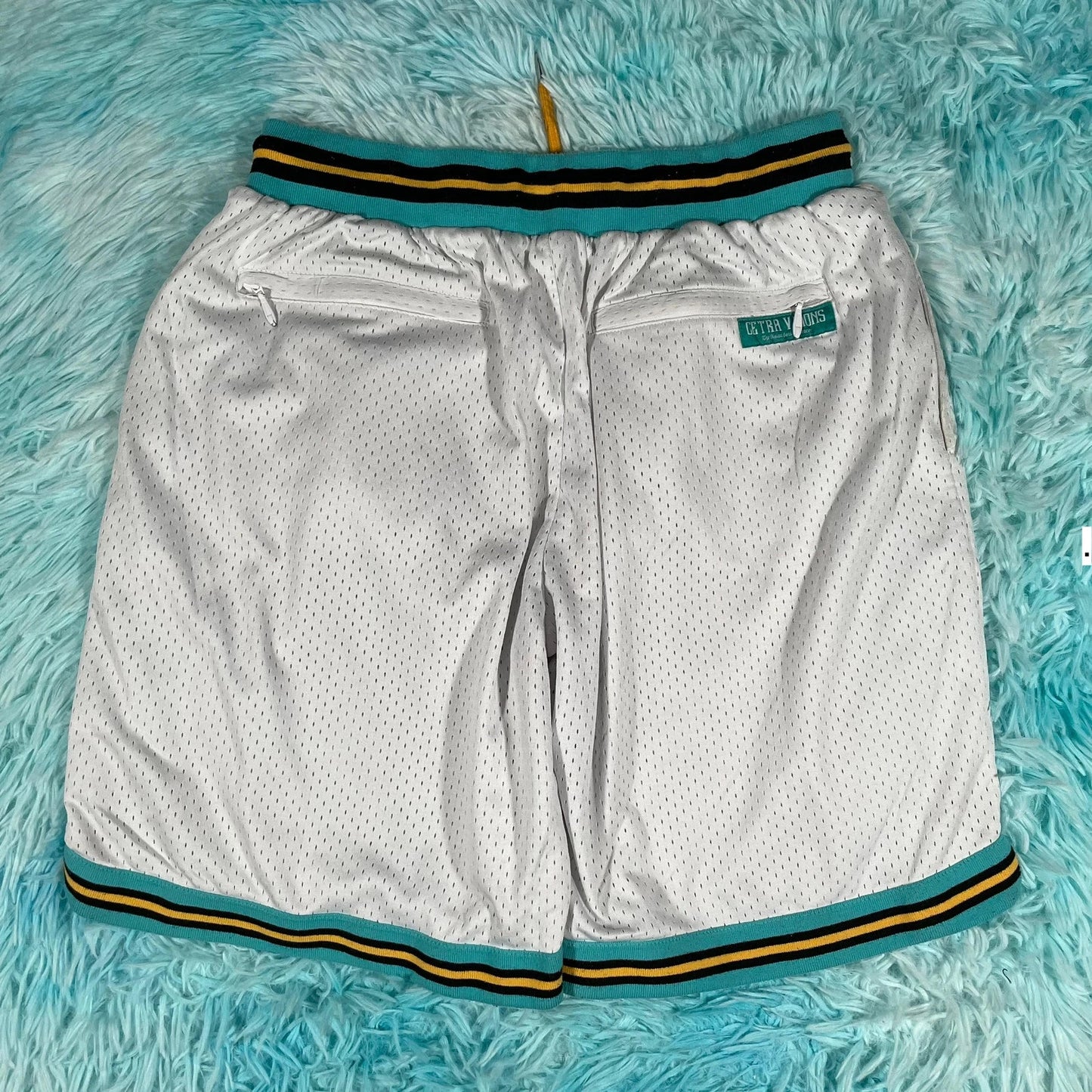 White Cetra Visions Basketball Shorts - Small