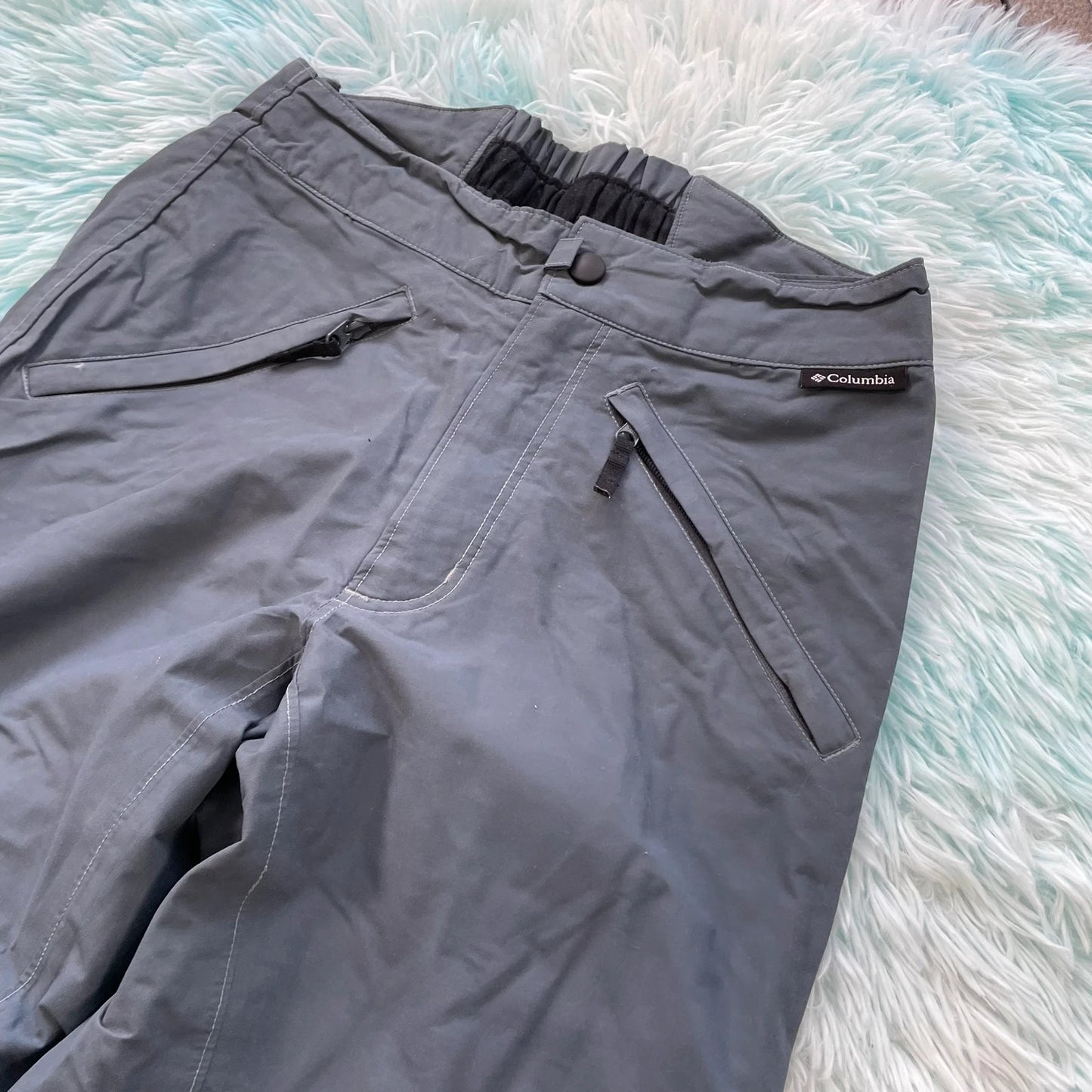 Grey Columbia Waterproof Omni-tech Trousers - Medium