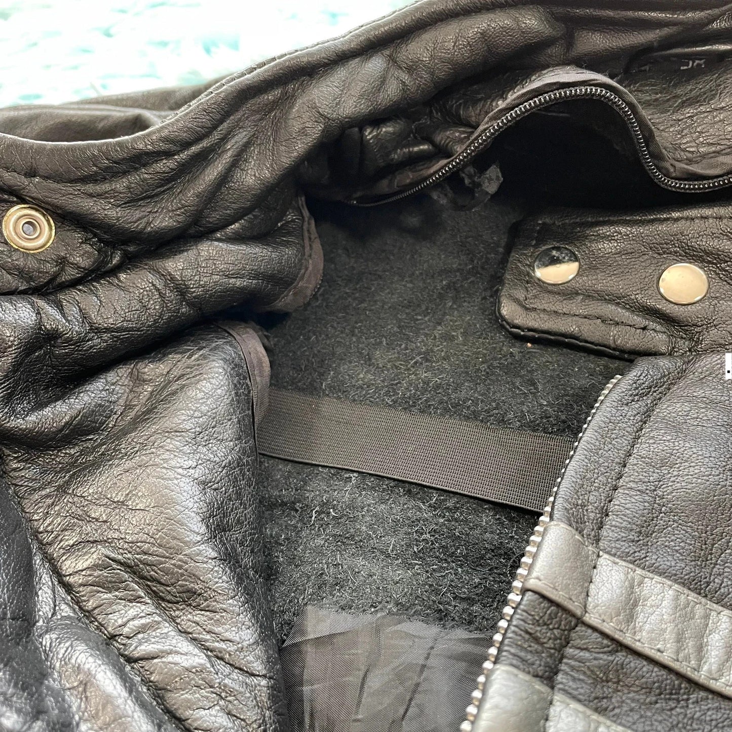 Vintage 90s Heavyweight Leather Biker Jacket - XXL