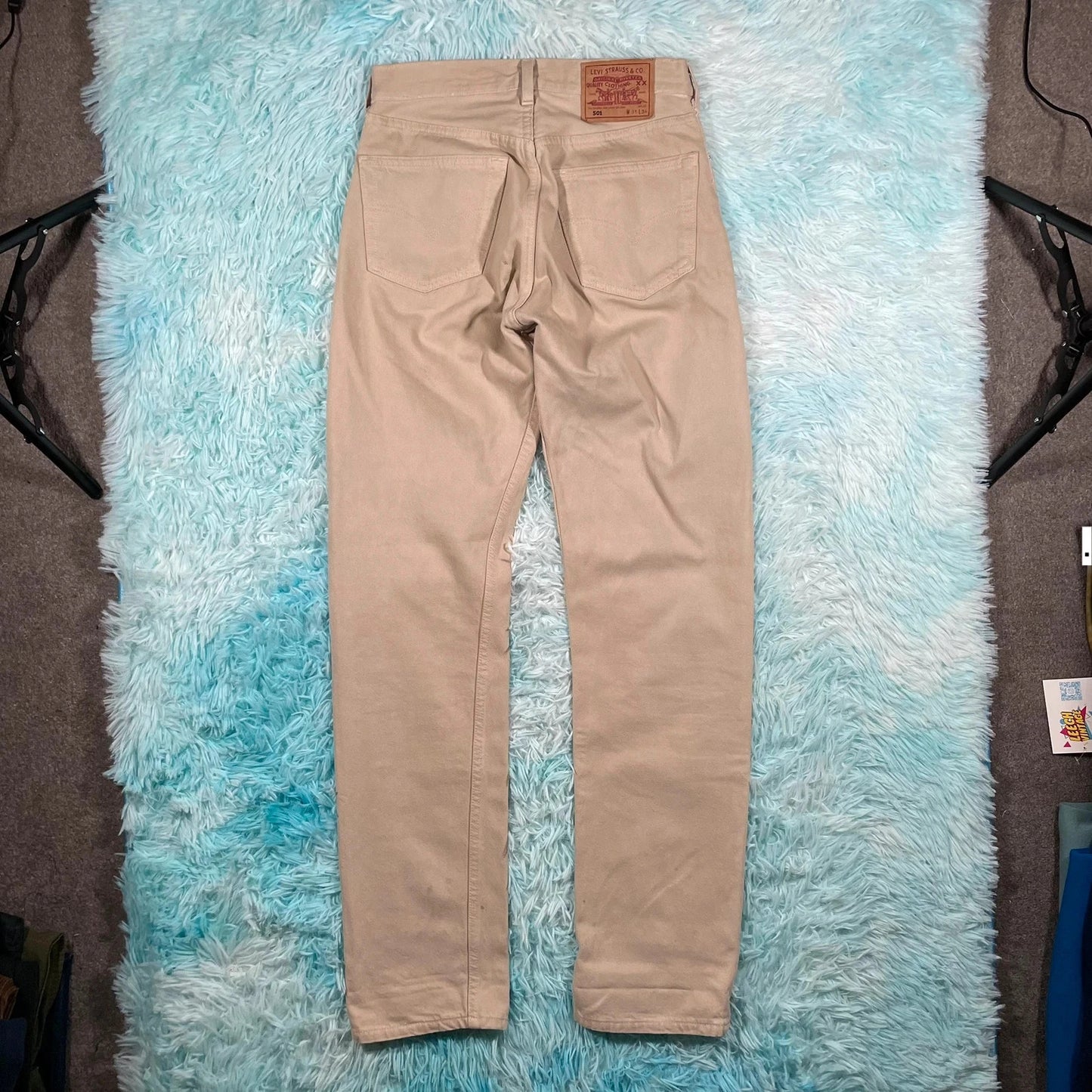 Vintage 90s Beige Levi’s 501 Jeans - 31W 34L