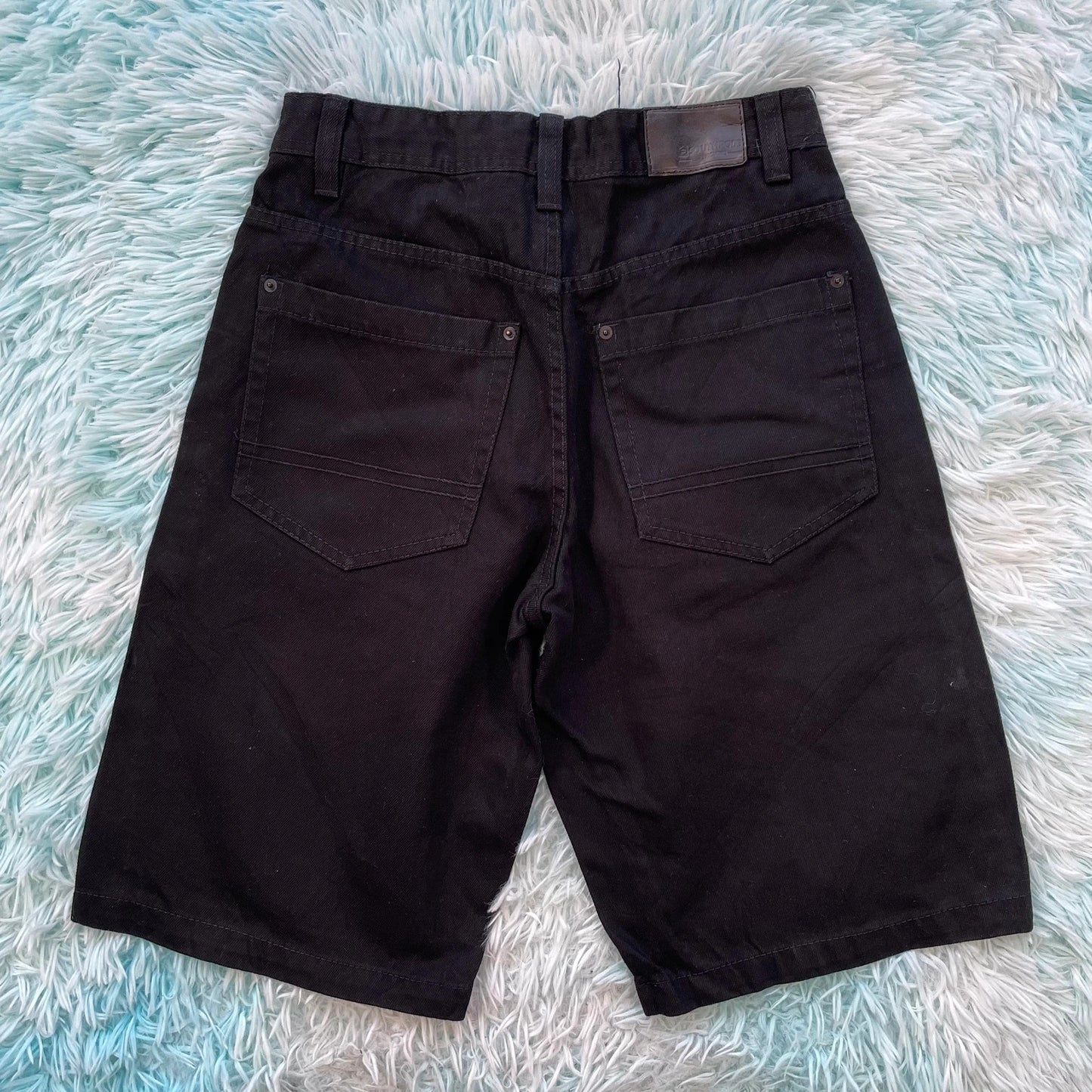 Vintage Black Southpole Jean Shorts Jorts - 29W