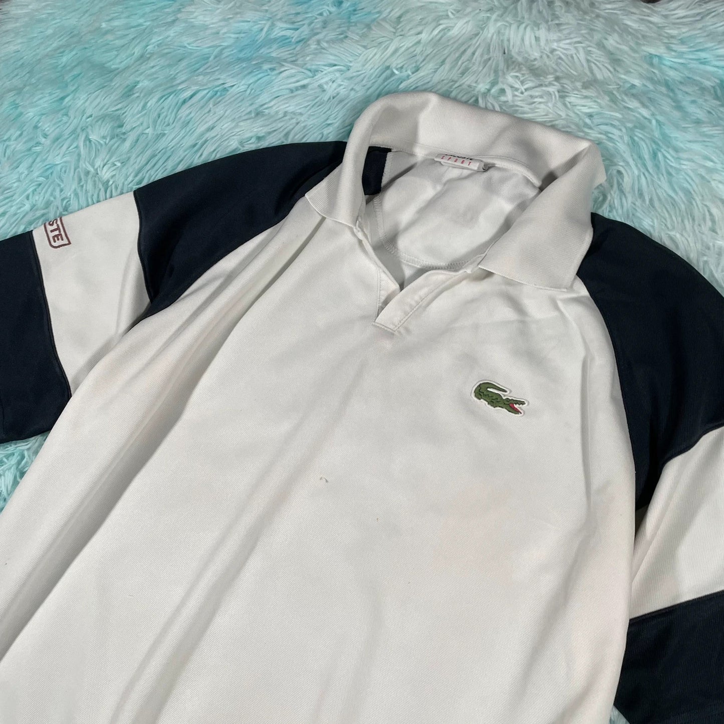 White Lacoste Tennis Polo Shirt - Large
