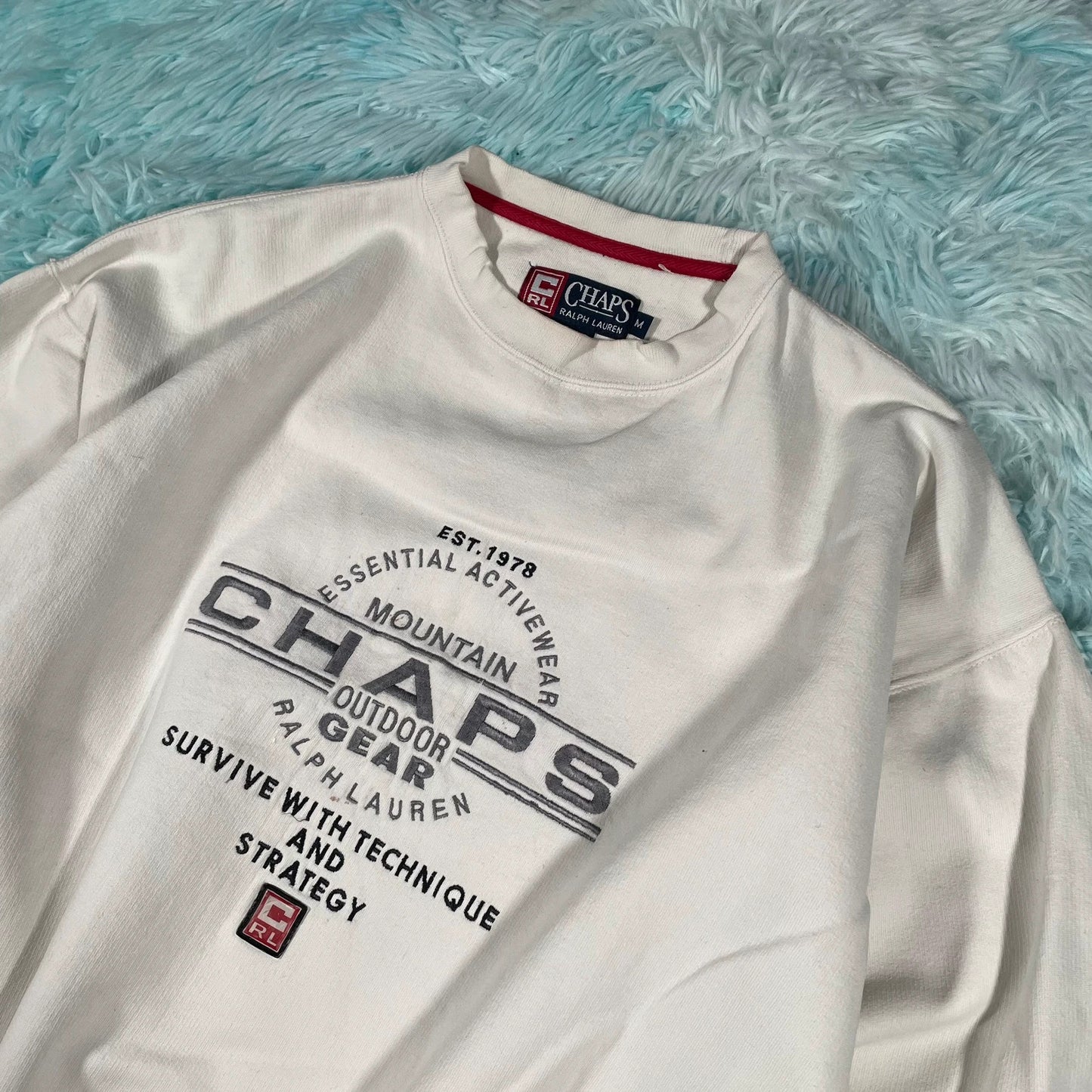Vintage 90s Whitw Chaps Ralph Lauren Sweatshirt - Medium