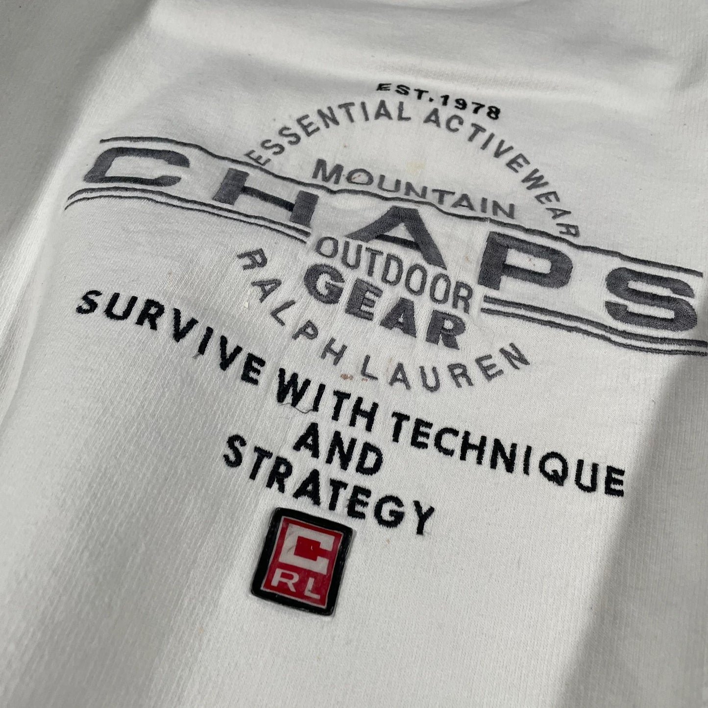 Vintage 90s Whitw Chaps Ralph Lauren Sweatshirt - Medium