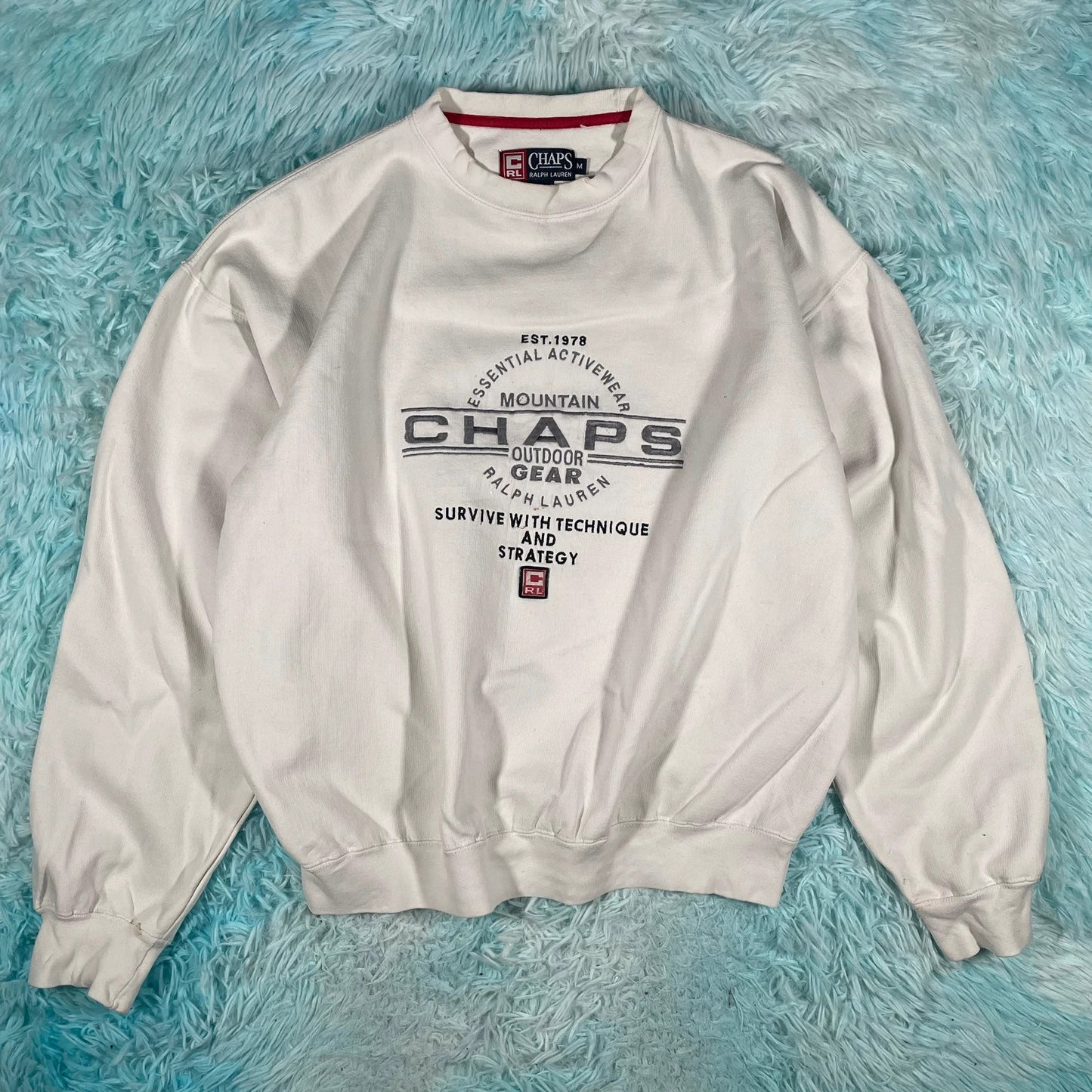 Vintage 90s Whitw Chaps Ralph Lauren Sweatshirt - Medium