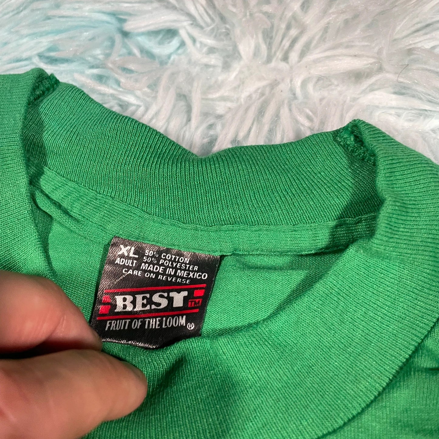 Vintage 90s Green Camo Graphic T Shirt - XL