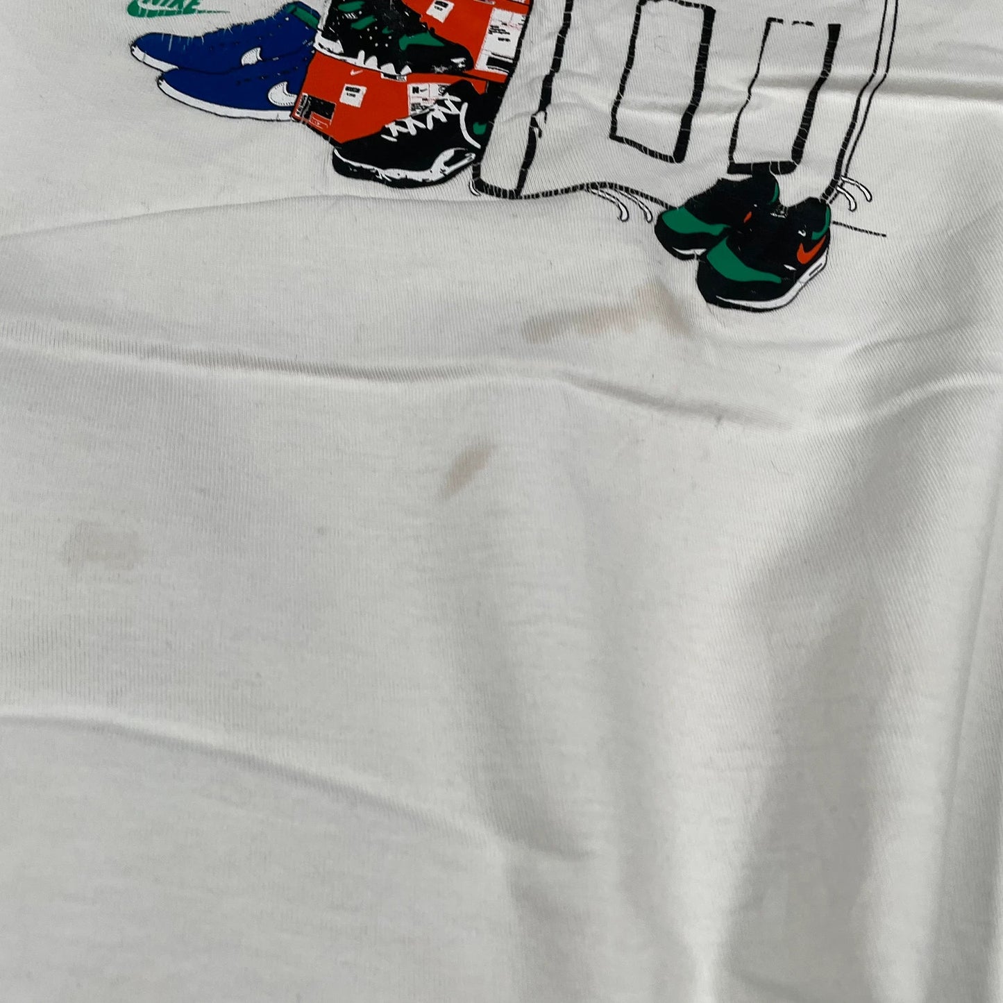 Vintage 00s White Nike Graphic T Shirt - XL