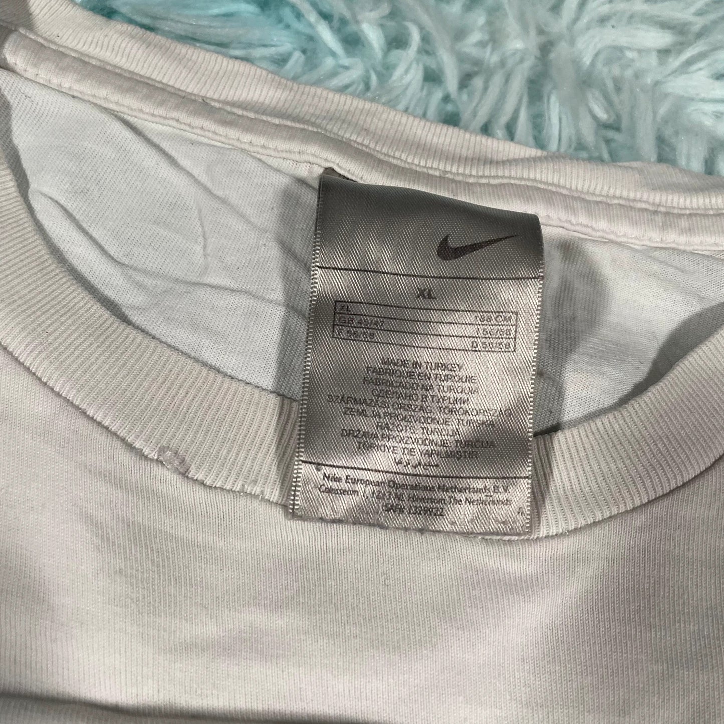 Vintage 00s White Nike Graphic T Shirt - XL