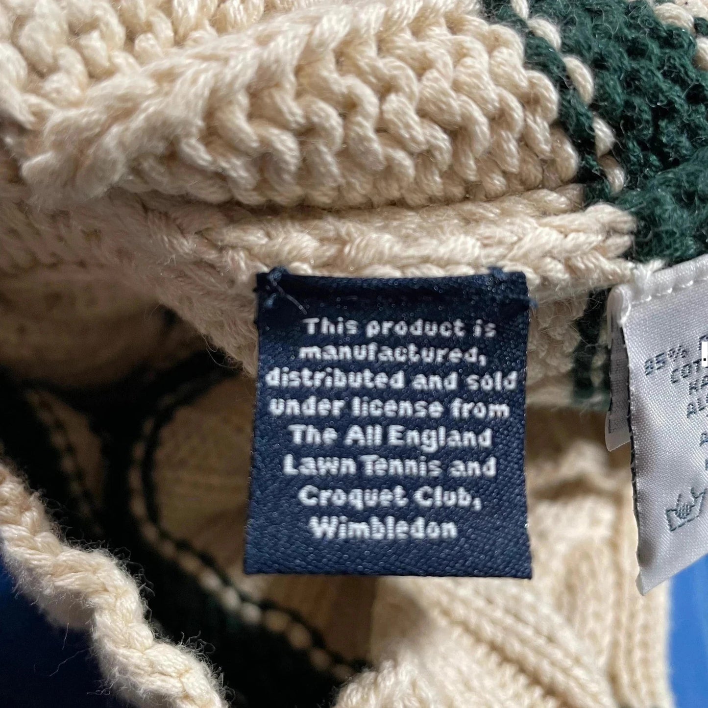 Vintage 90s Polo Ralph Lauren Wimbledon Knitted Vest - Medium