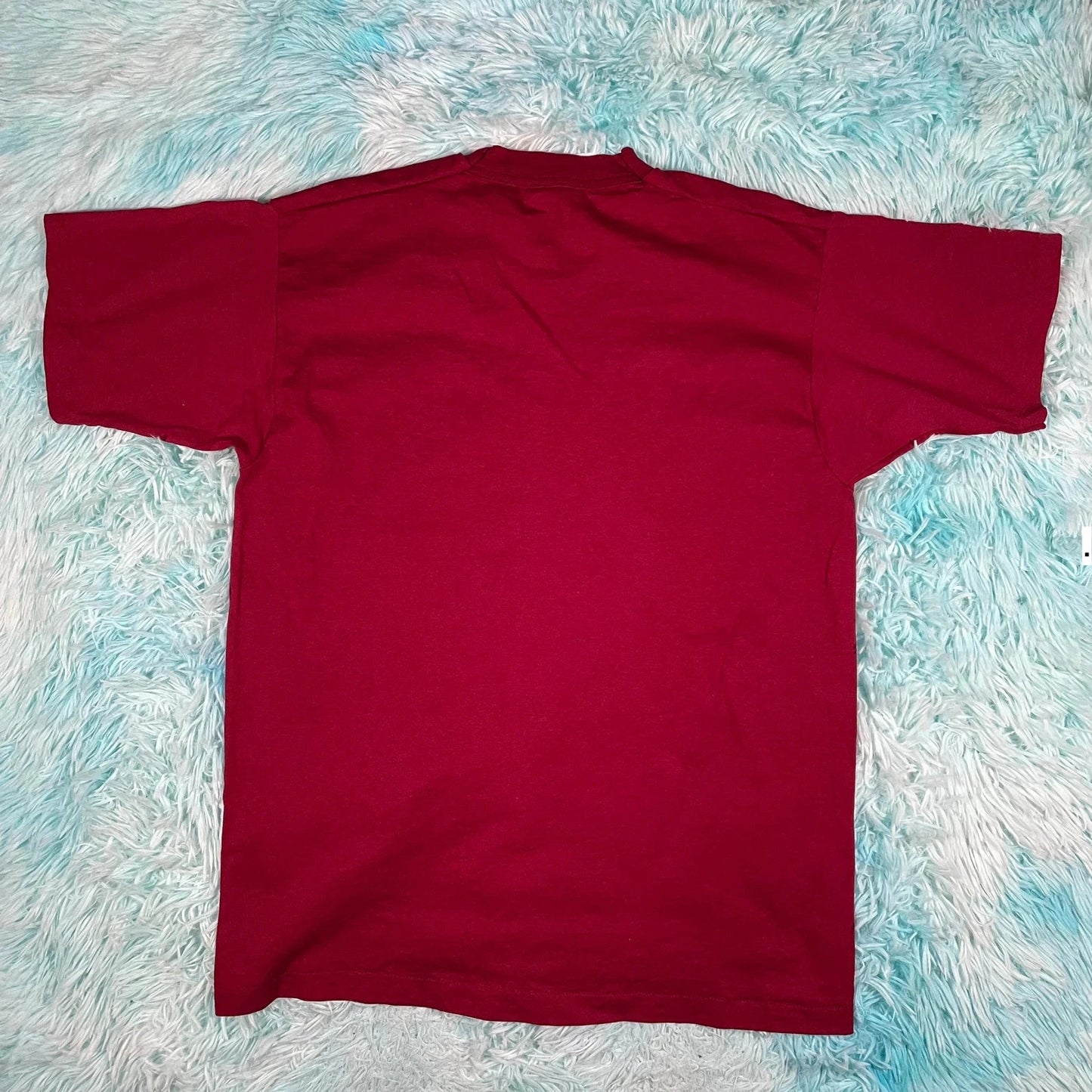 Vintage 90s Maroon Pancake Day YMCA Graphic T Shirt - Large