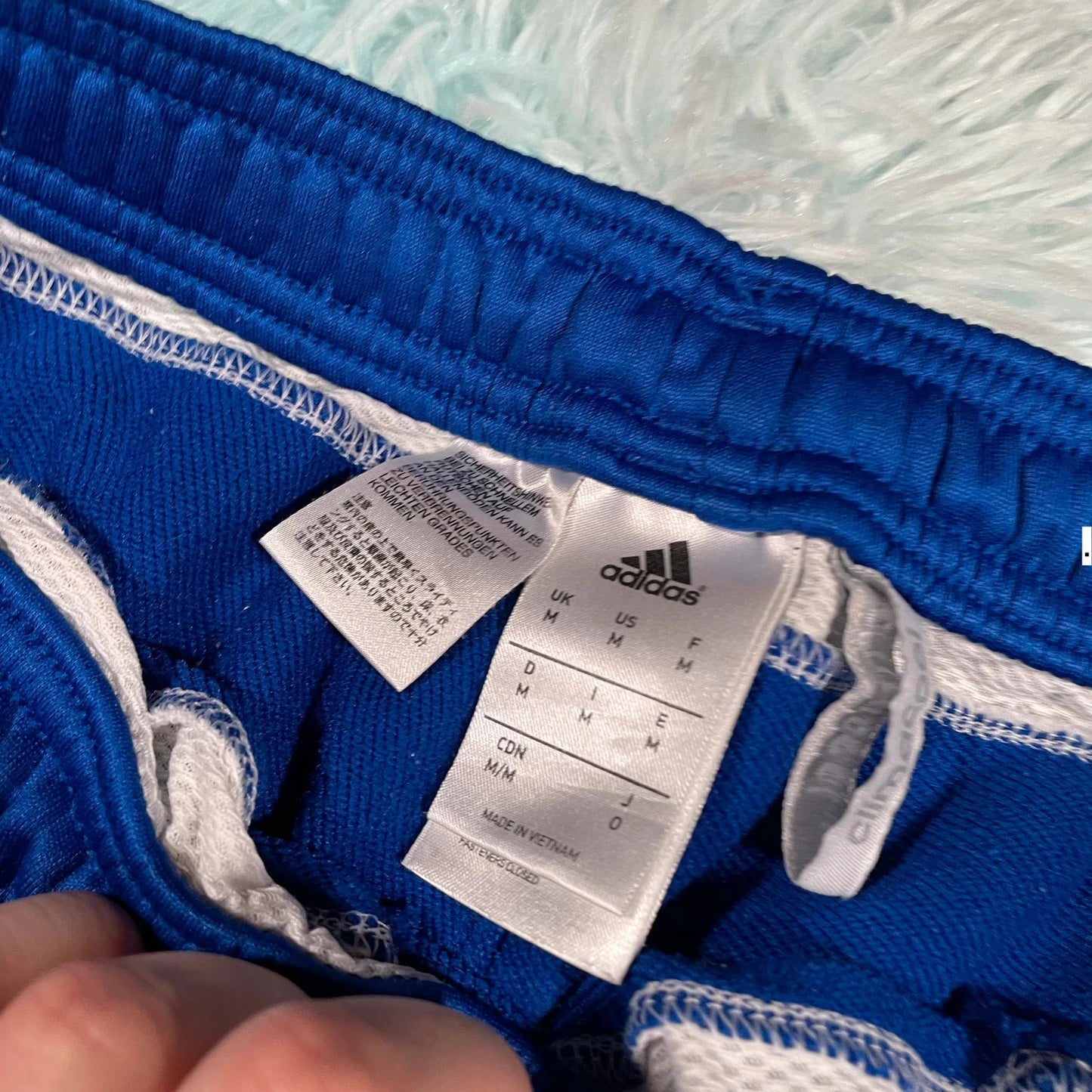 Blue Adidas Chelsea Tracksuit Bottoms - Medium