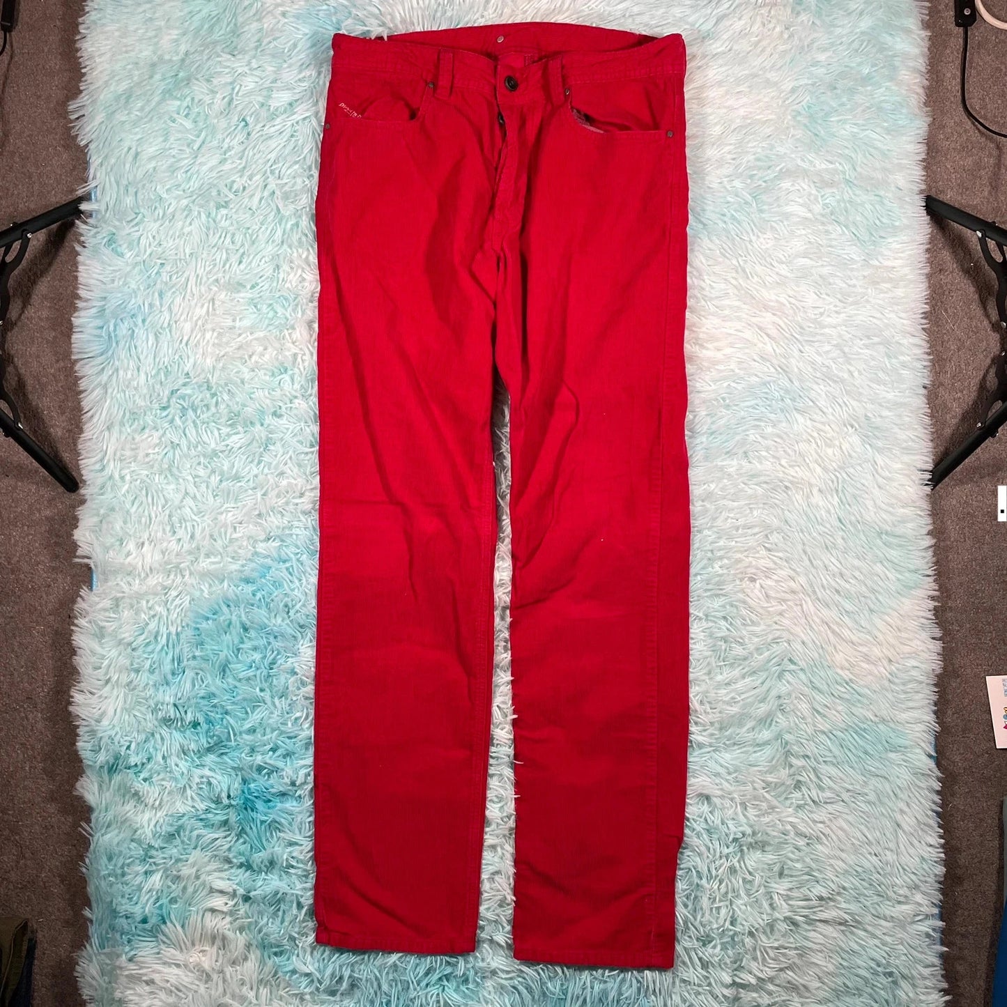 Red Diesel Black Gold Corduroy Trousers - 32W 34 W