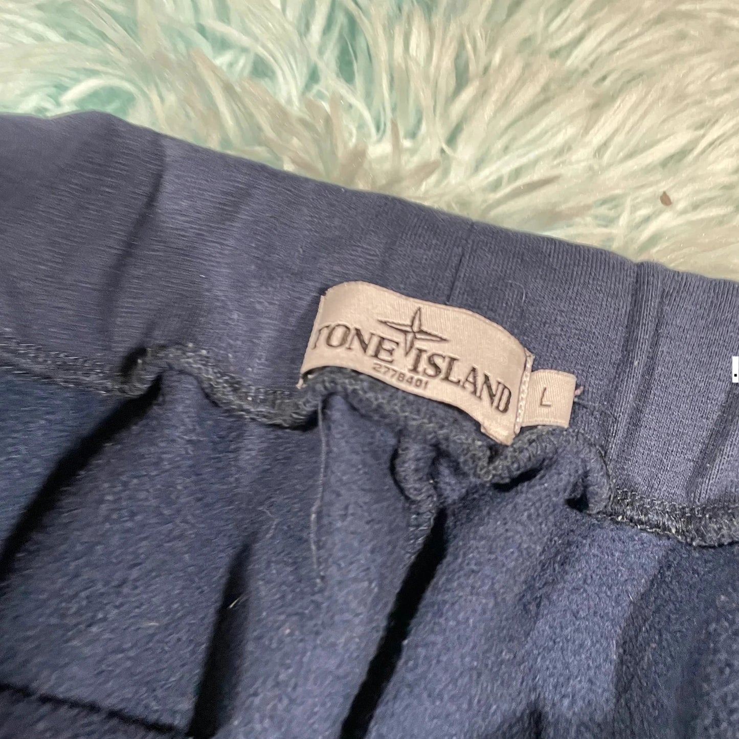 Navy Stone Island Joggers Jogging Bottoms - Large