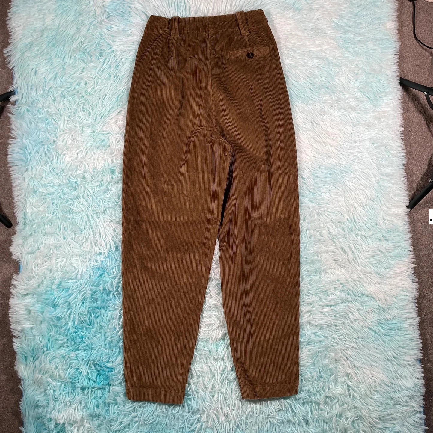 Brown Toast Corduroy Trousers - Size 6