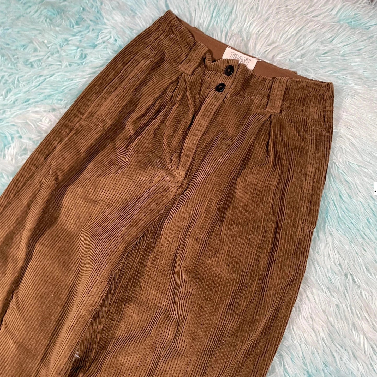 Brown Toast Corduroy Trousers - Size 6